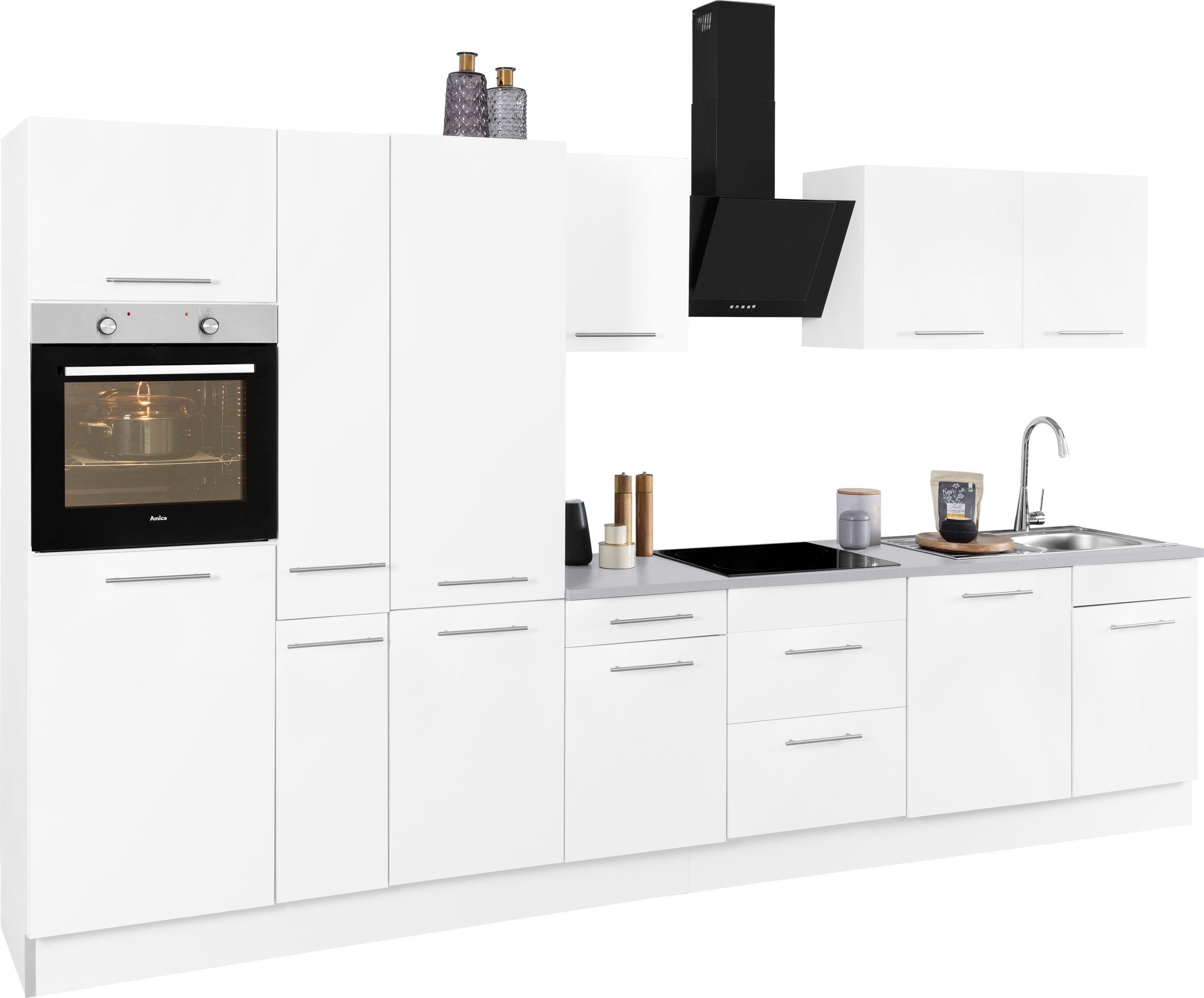 wiho Küchen Küchenzeile »Ela« Breite 360 cm, Soft-Close-Funktion, höhenverstellbare Füße