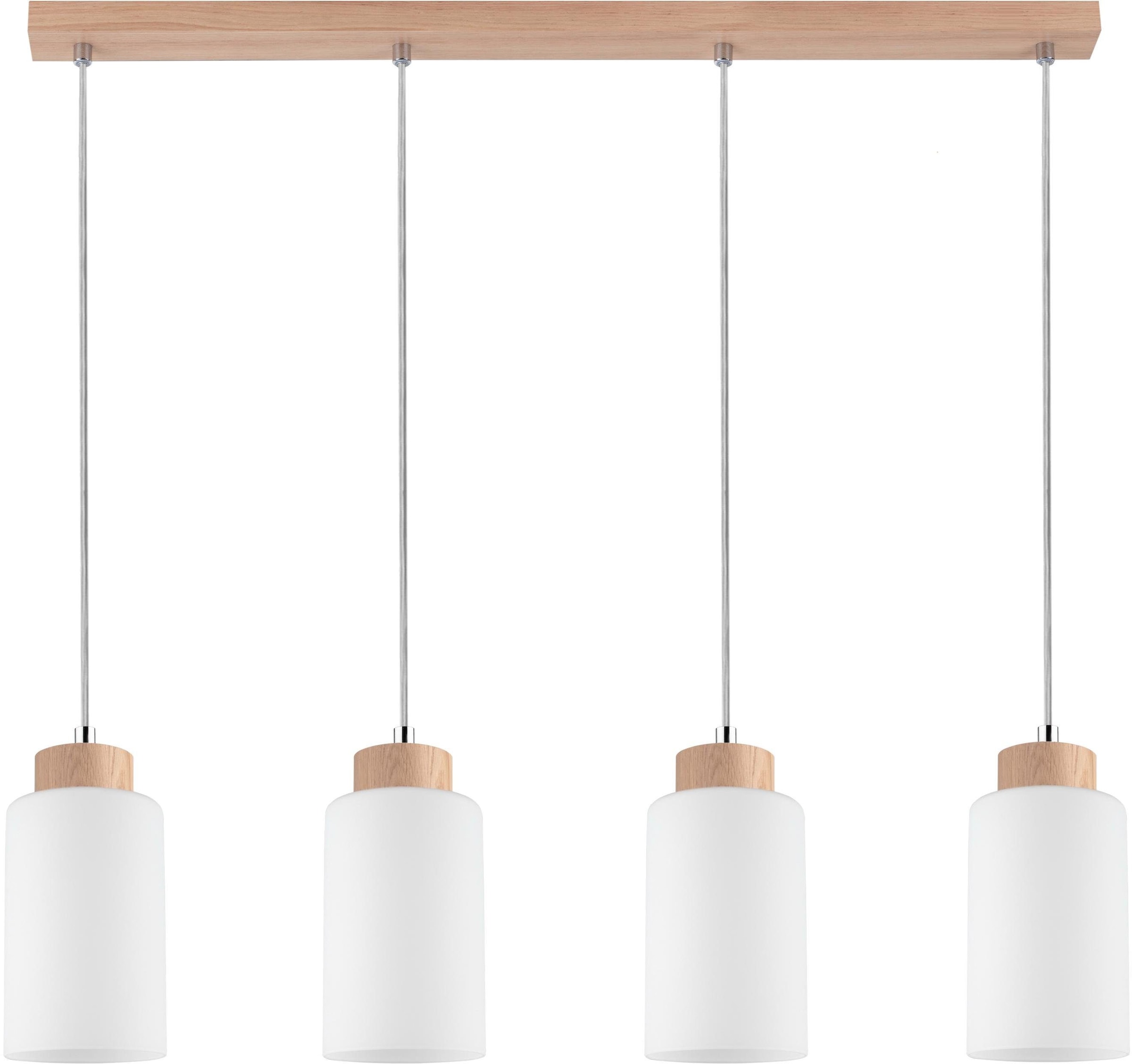 SPOT Light Pendelleuchte WOOD«, »BOSCO flammig-flammig, Nachhaltig, Hängeleuchte, aus 4 Eichenholz, im Naturprodukt Glas aus Shop OTTO Schirm Online