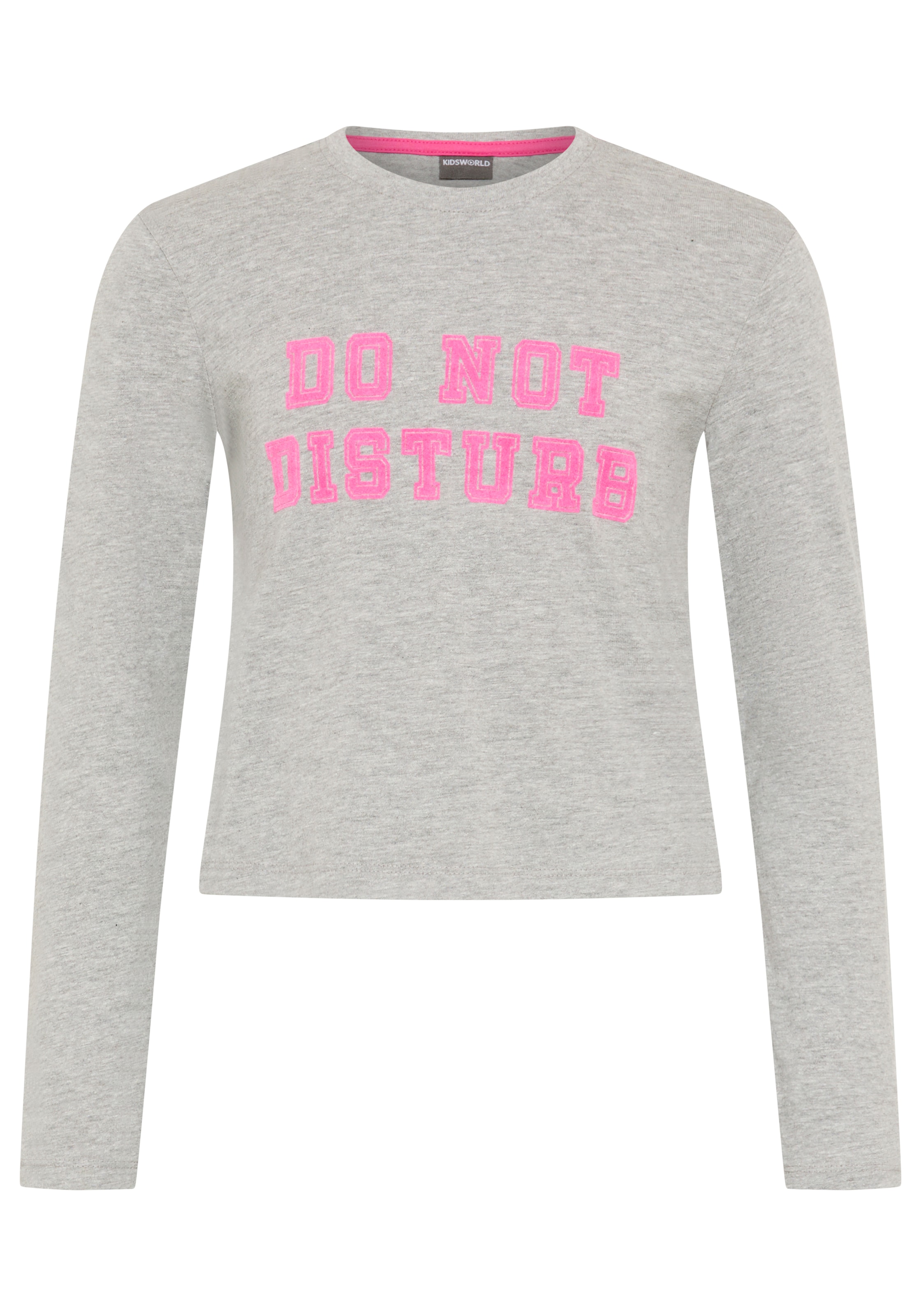 KIDSWORLD Langarmshirt »Langarmshirt mit Spruch: DO NOT DISTURB!« modischer Stil, Langarm, bedruckte Optik mit Statements