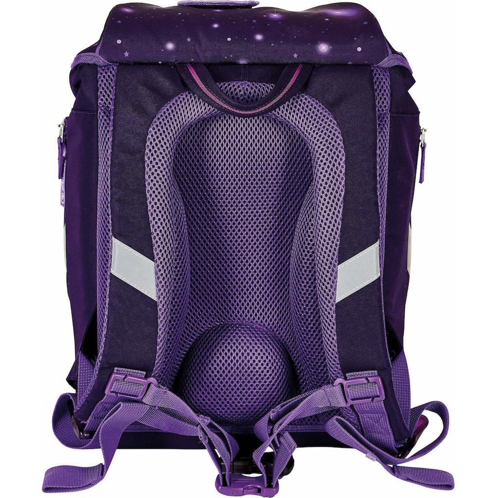 Herlitz Schulrucksack »SoftLight Plus, Space Girl«, Reflektoren-Floureszierende Flächen