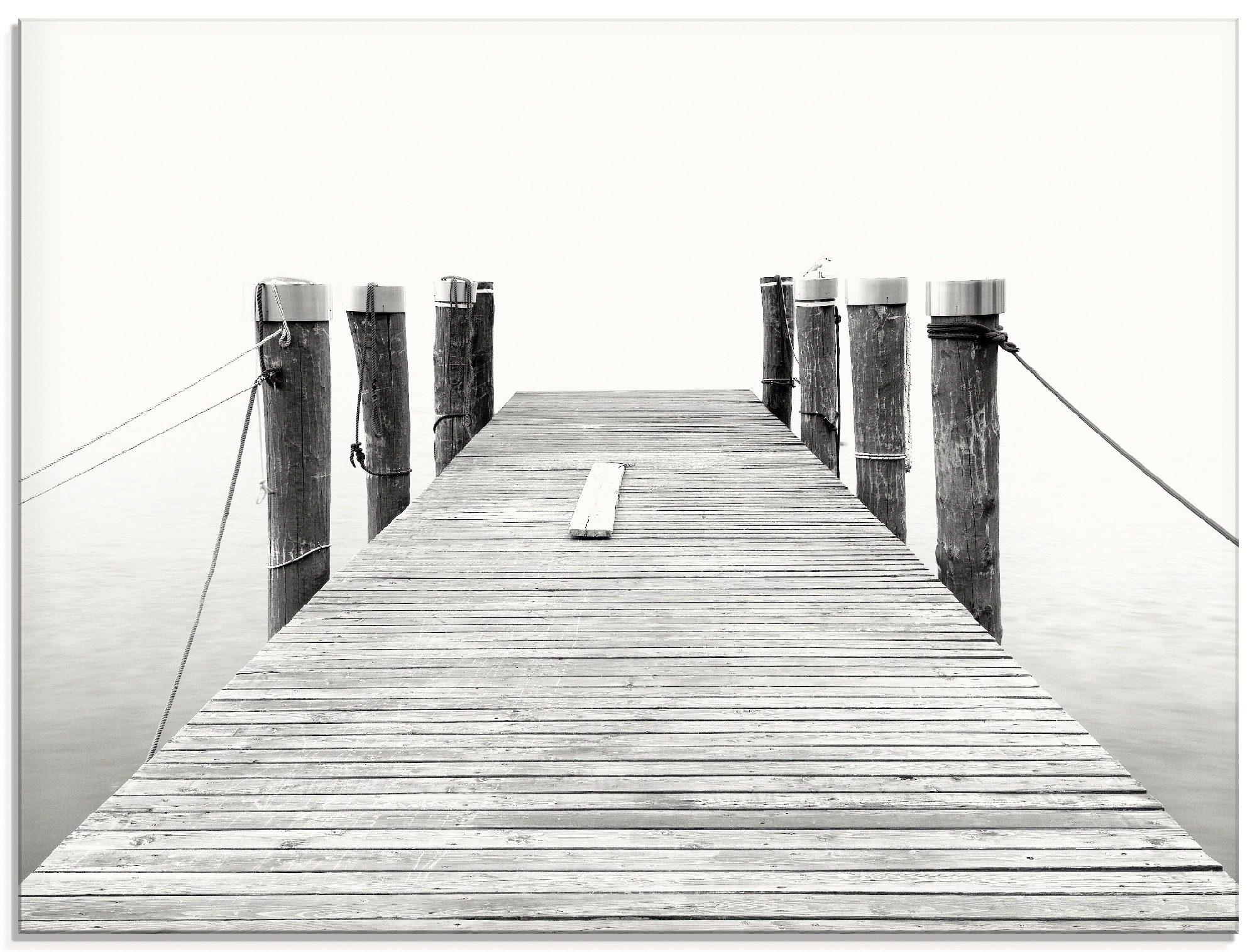 Artland Glasbild »Stille II«, Brücken, (1 St.)