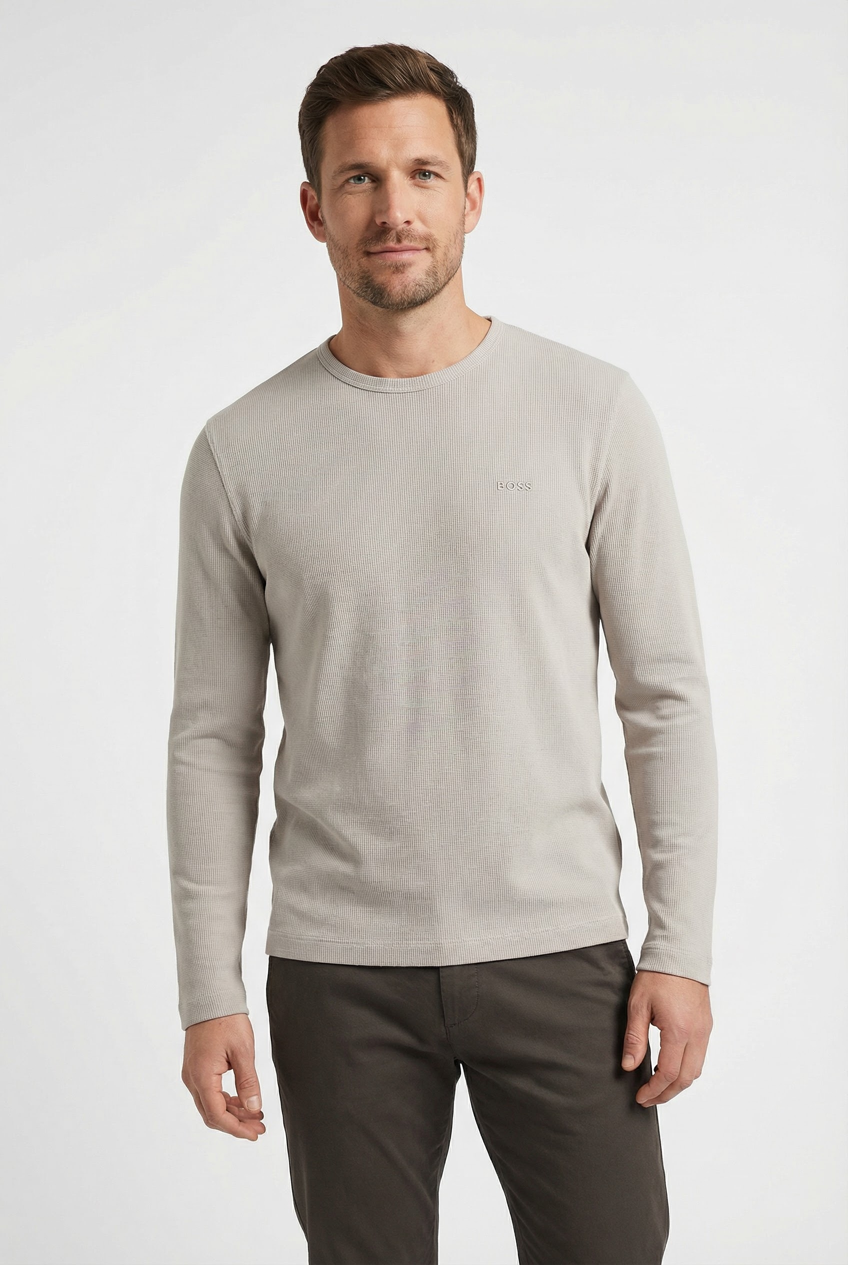 BOSS ORANGE Langarmshirt »Tempesto« mit BOSS-Stickerei