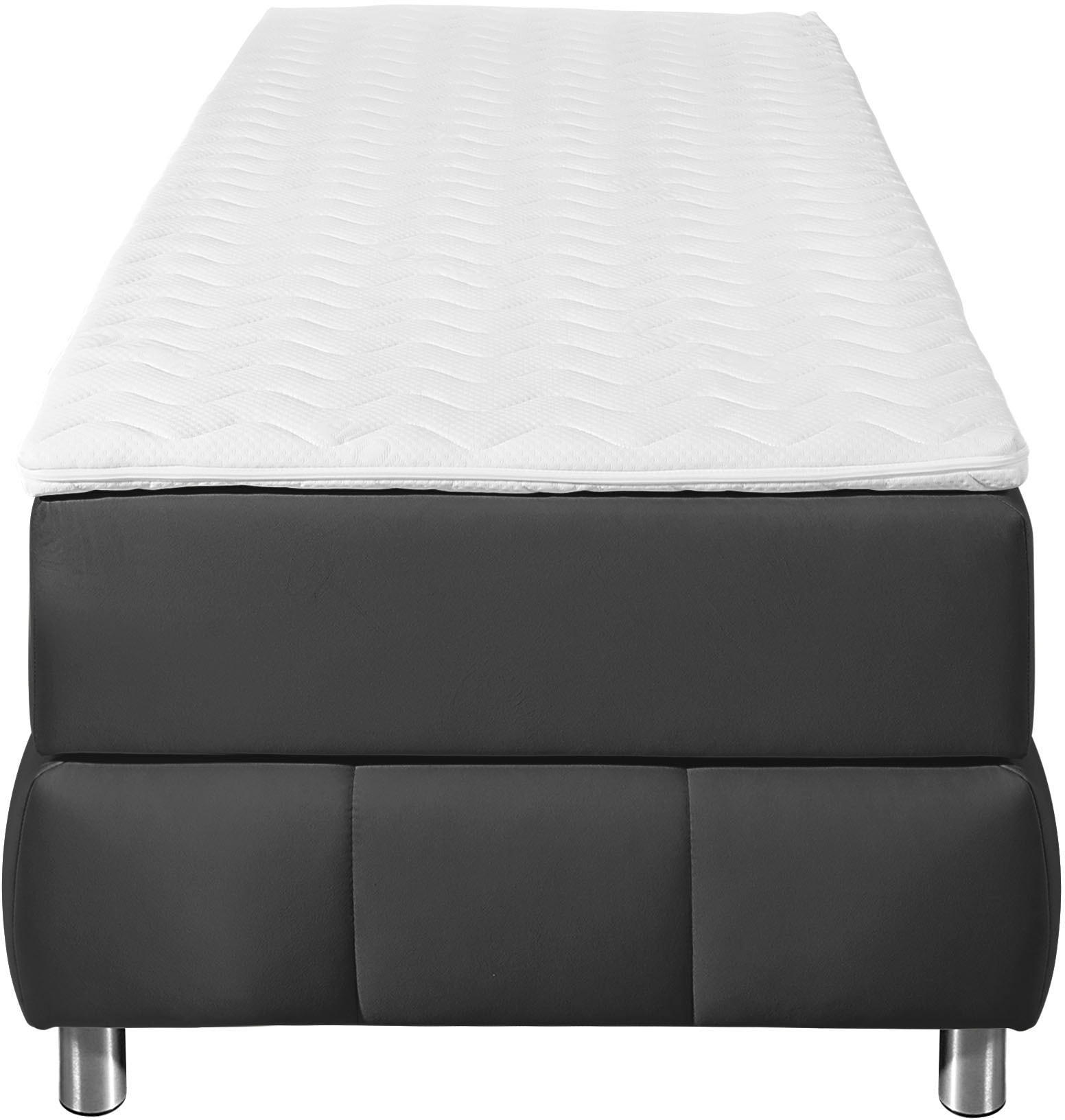 Home affaire Boxspringbett »Salo« Ohne Kopfteil, inkl. Topper, auch in Überlänge 220 cm