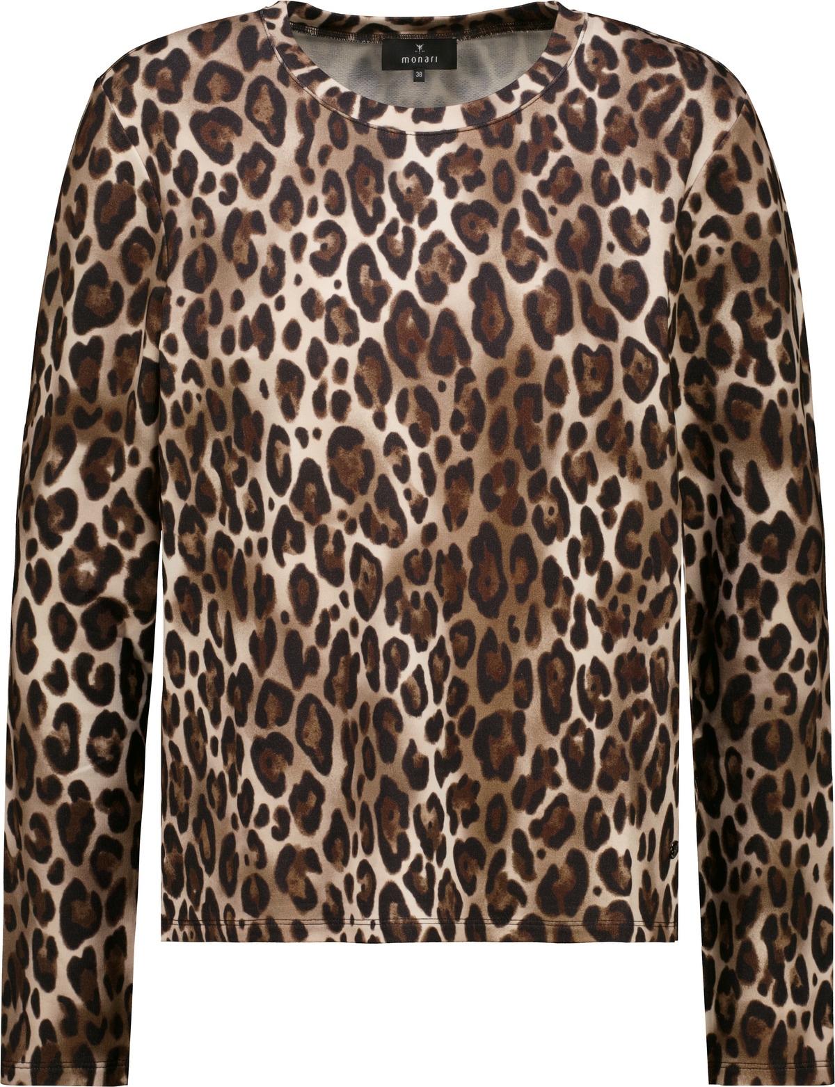 Monari Langarmshirt »Shirt Leo allover« Regular fit mit Leomuster