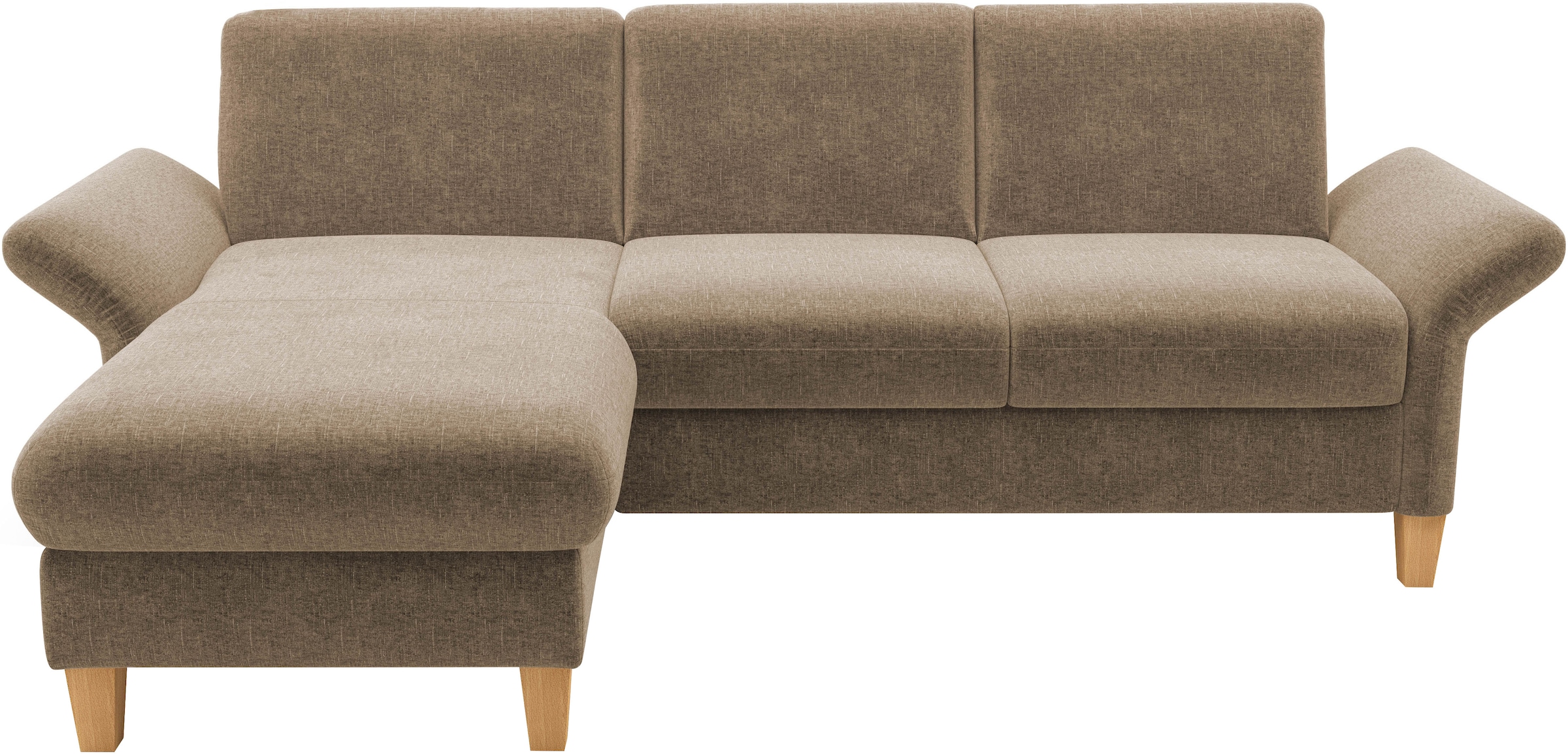 Home affaire Ecksofa »Rochelle«, wahlweise mit Armteilverstellung, Bettfunktion und Bettkasten