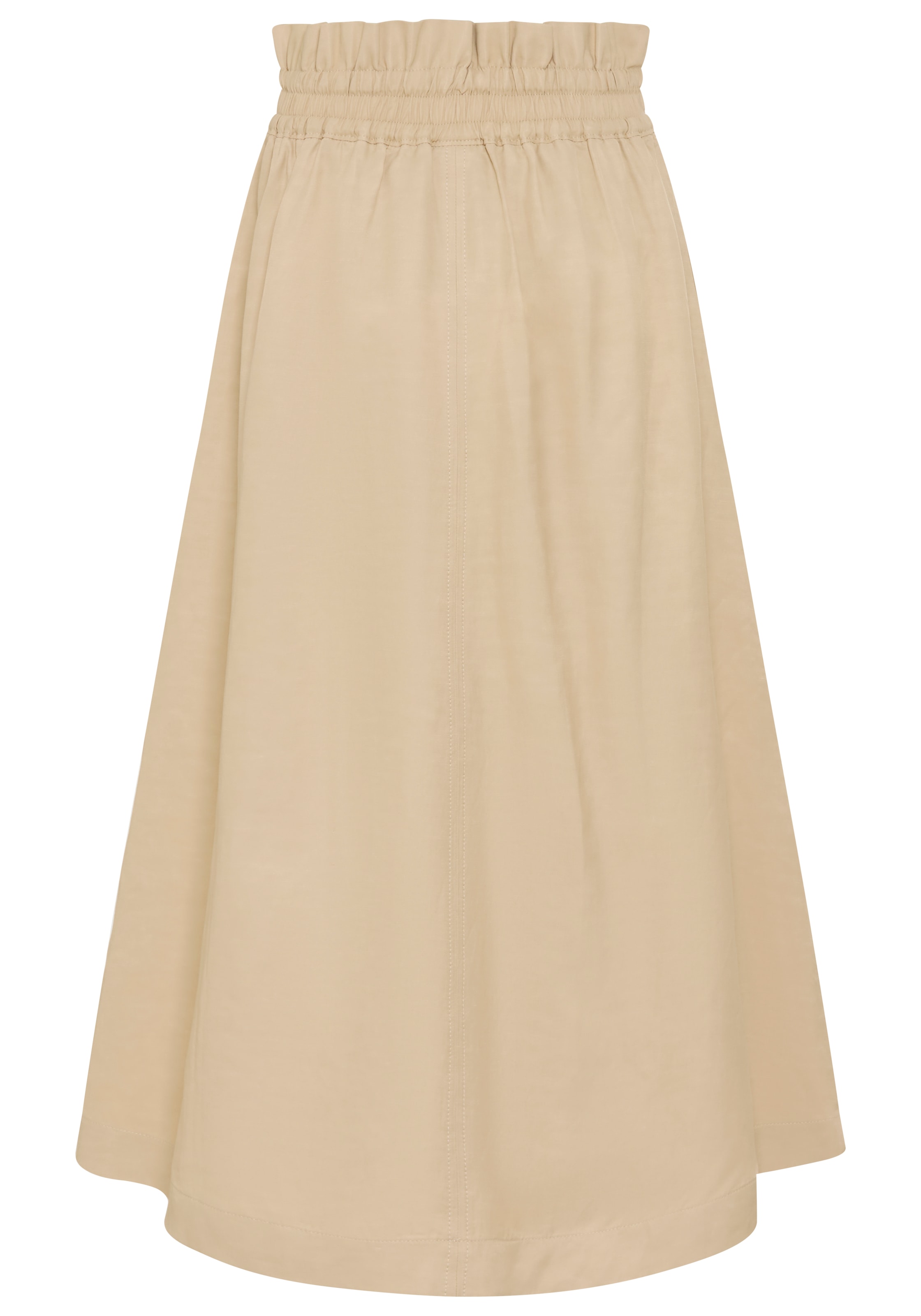 BOSS ORANGE Midirock »Vakola Premium Damenmode« mit Leinen-Anteil, Paperbag
