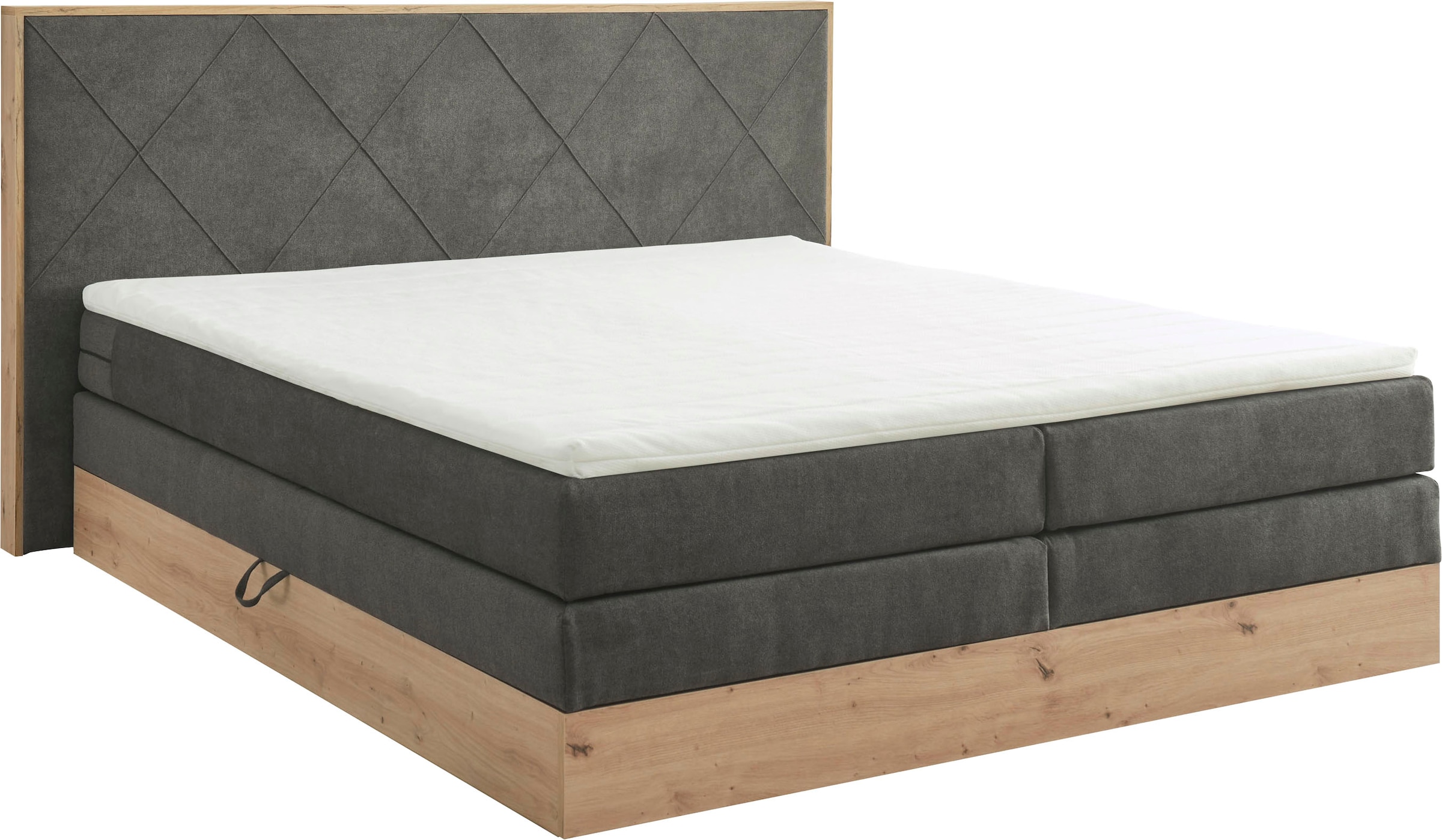 ED EXCITING DESIGN Boxspringbett »Bellevue«, inkl. Bettkasten, wahlweise mit Matratze und Topper