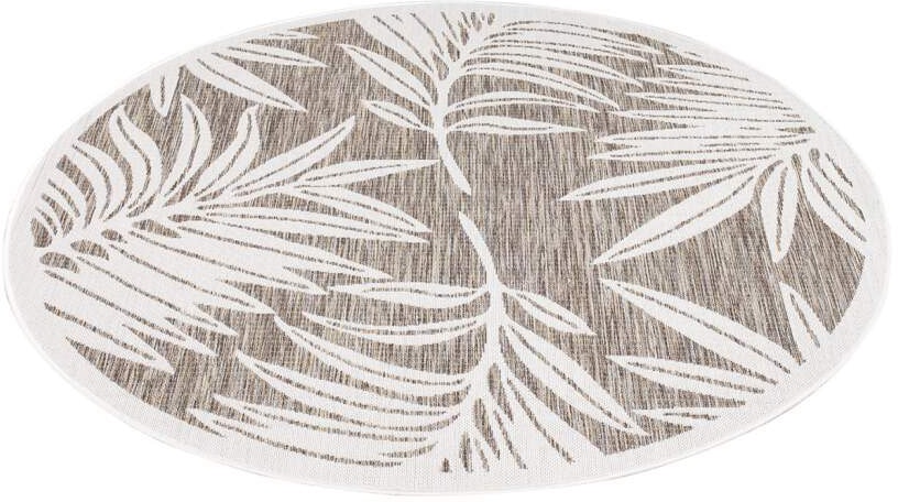 Carpet City Outdoorteppich »Outdoor 468«, rund, 5 mm Höhe, UV-beständig, Flachgewebe, auch in quadratischer Form erhältlich