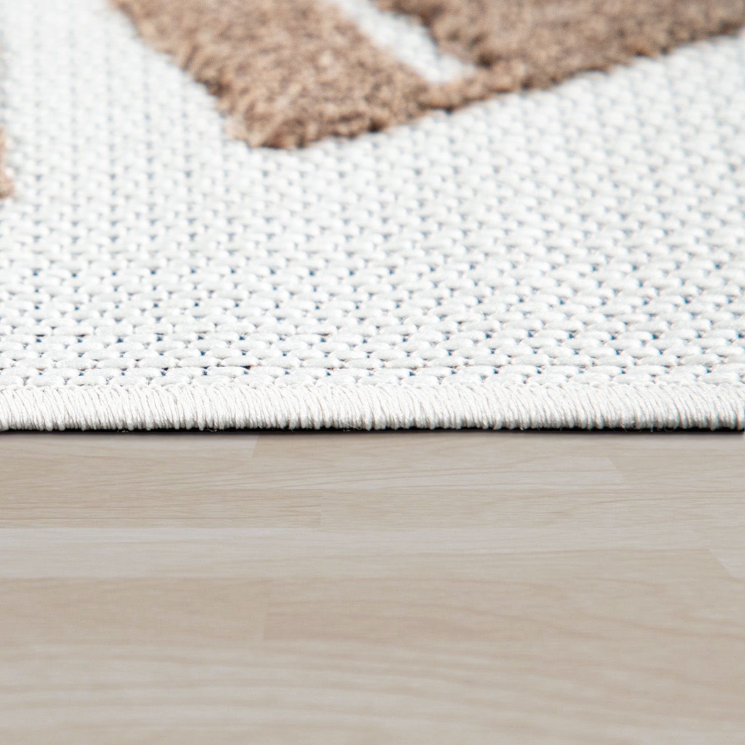 Paco Home Kinderteppich »Tweet 464«, rund, 12 mm Höhe, Flachgewebe, Hoch-Tief-Effekt, Motiv Löwe, In- und Outdoor geeignet