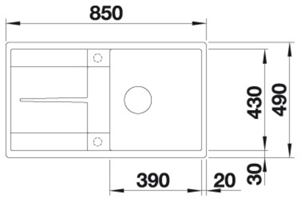 Blanco Granitspüle »METRA 5 S-F« 1 Stk. tlg. erhältlich in mehreren Farben