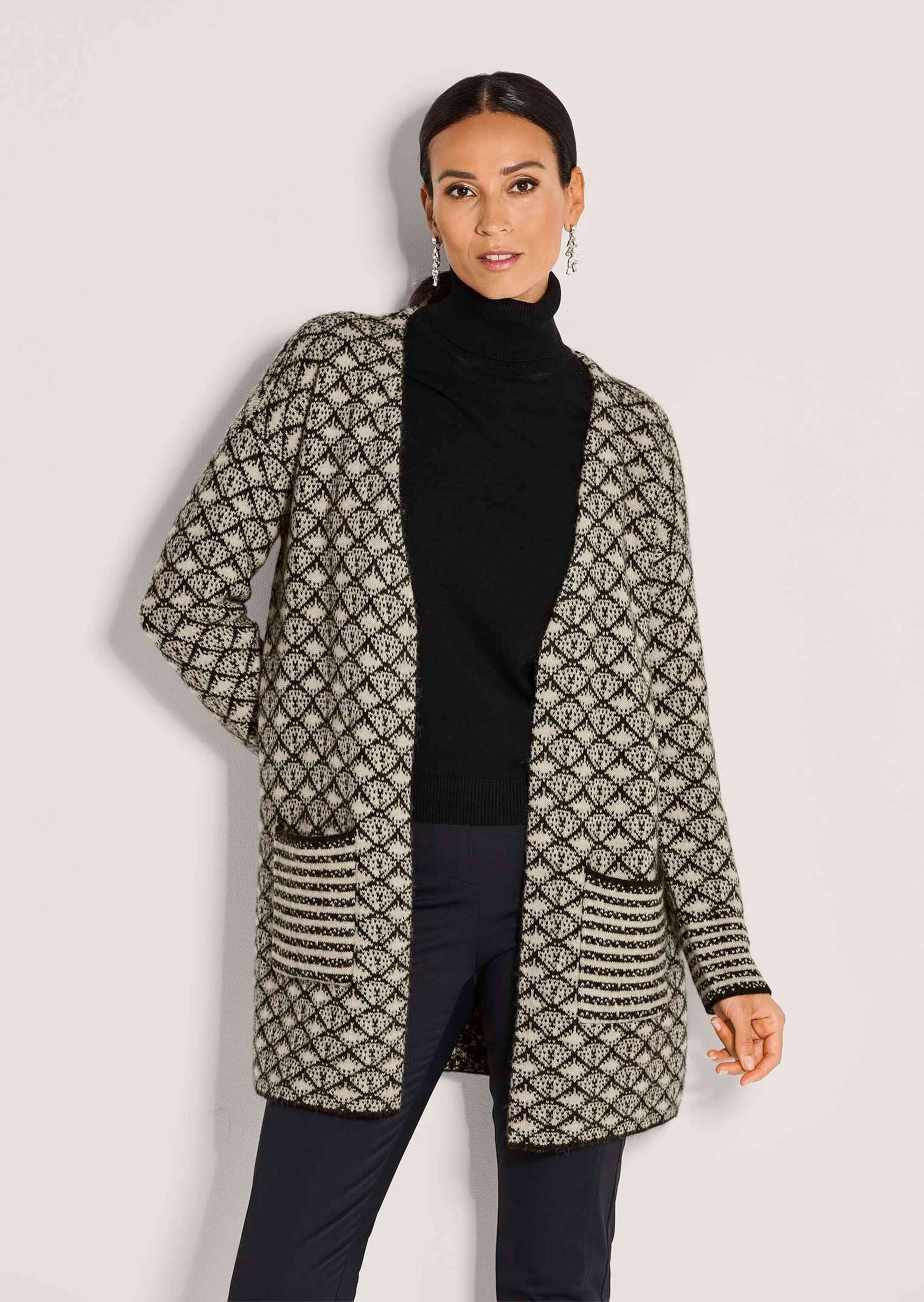 MADELEINE Strickjacke »Strickjacke Herbstcardigan mit grafischem Muster«
