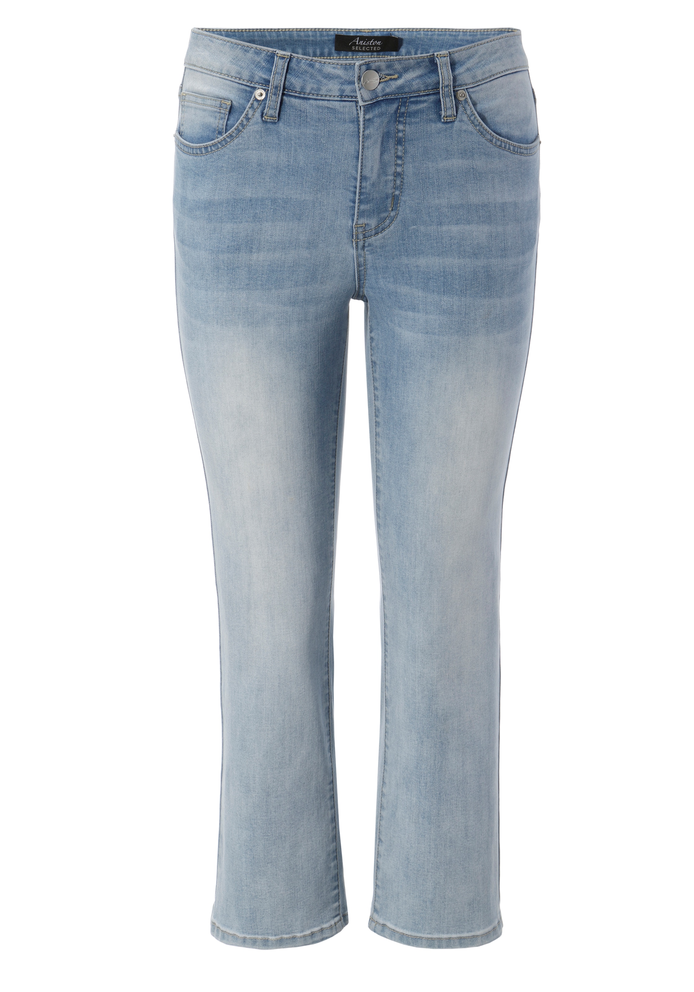 cropped Länge OTTO bestellen Straight-Jeans, Aniston in SELECTED bei verkürzter