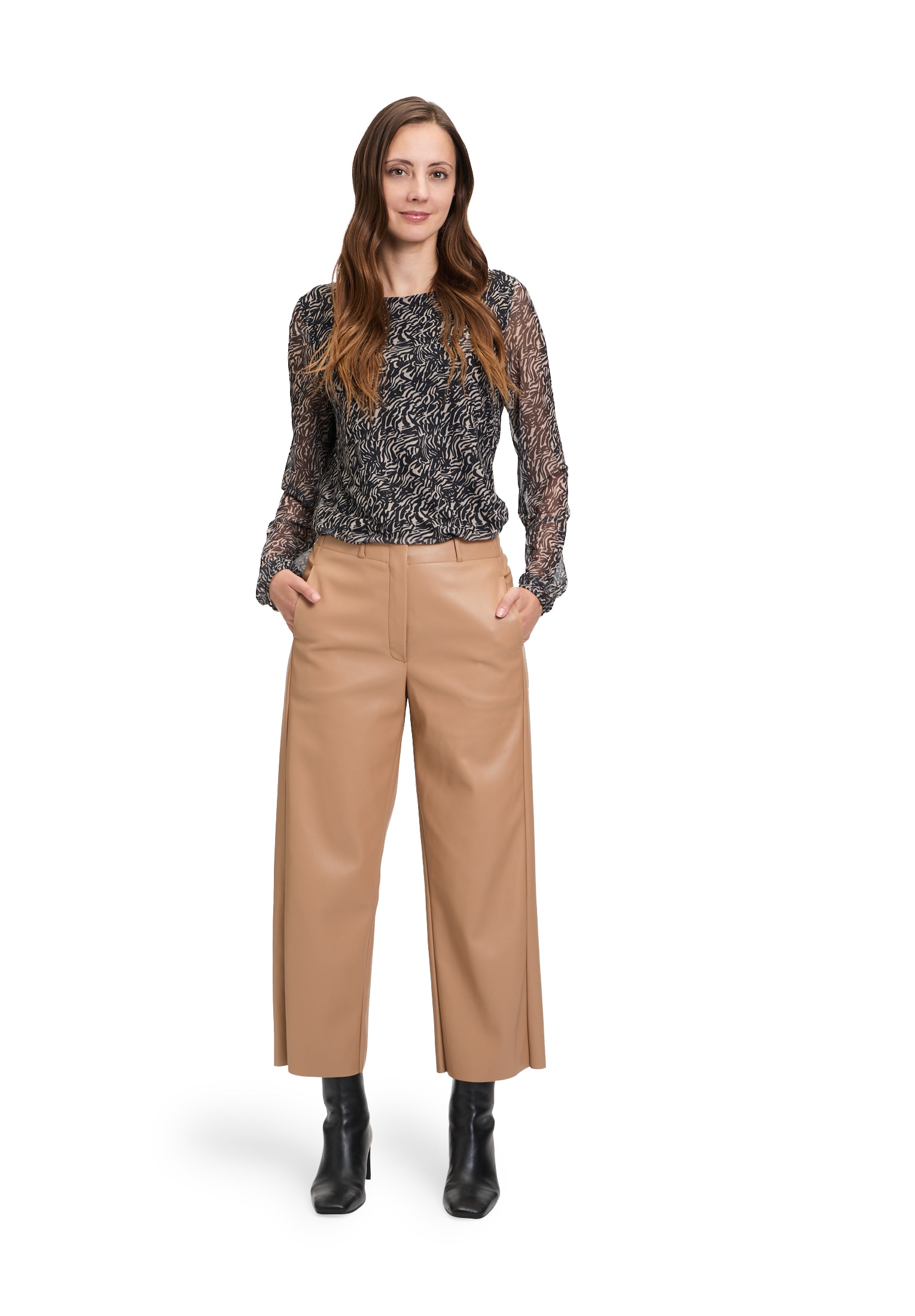 Betty&Co Langarmshirt »Blusenshirt mit Raffung«