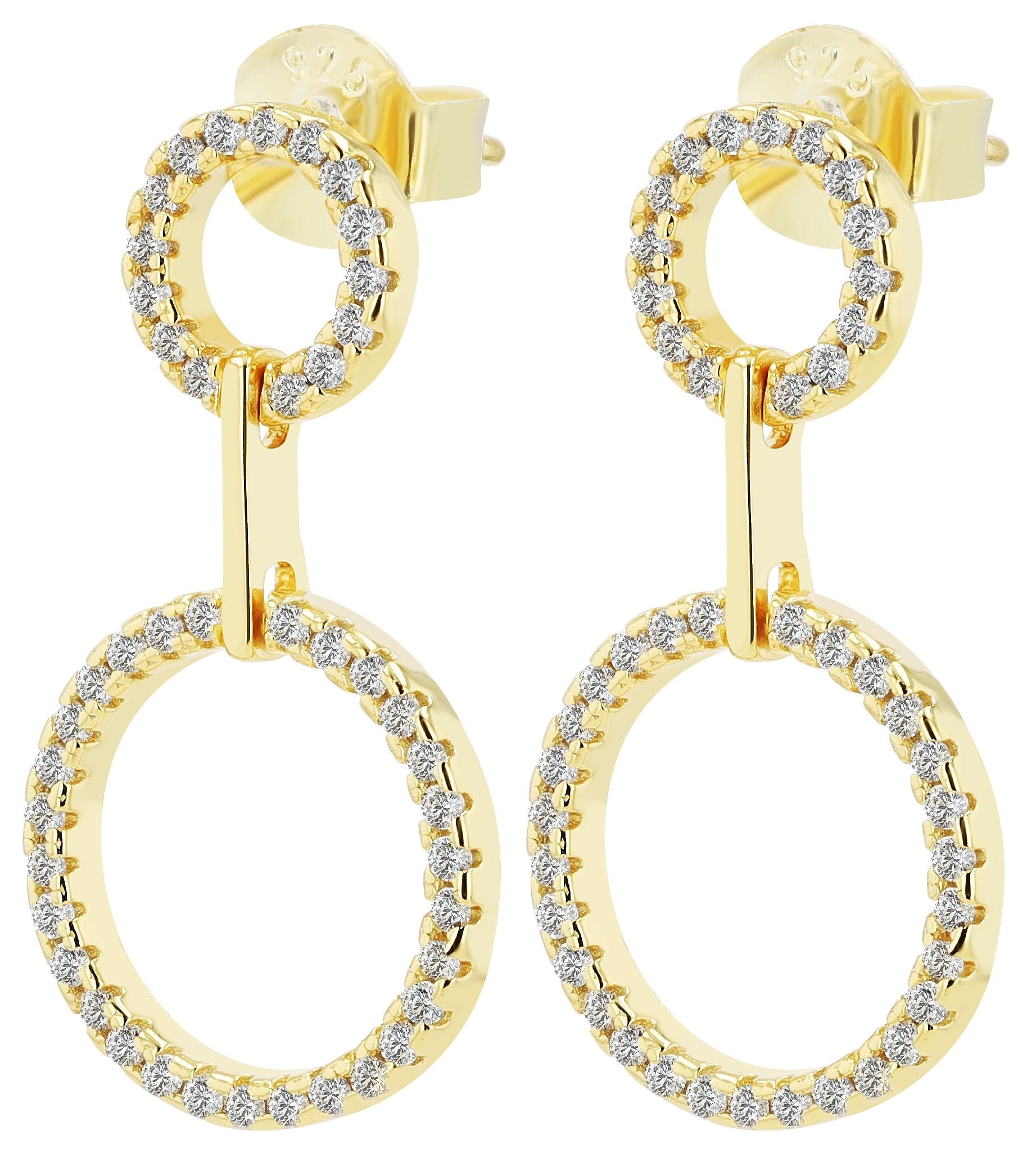 Adelia´s Paar Ohrstecker »Damen Ohrringe ¿ Ohrstecker aus 925 Silber«