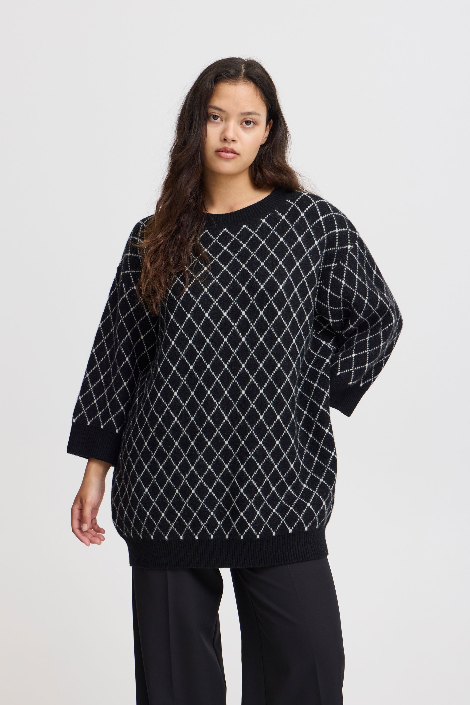Ichi Strickfleece-Pullover »Strickpullover IHALVINO MS«