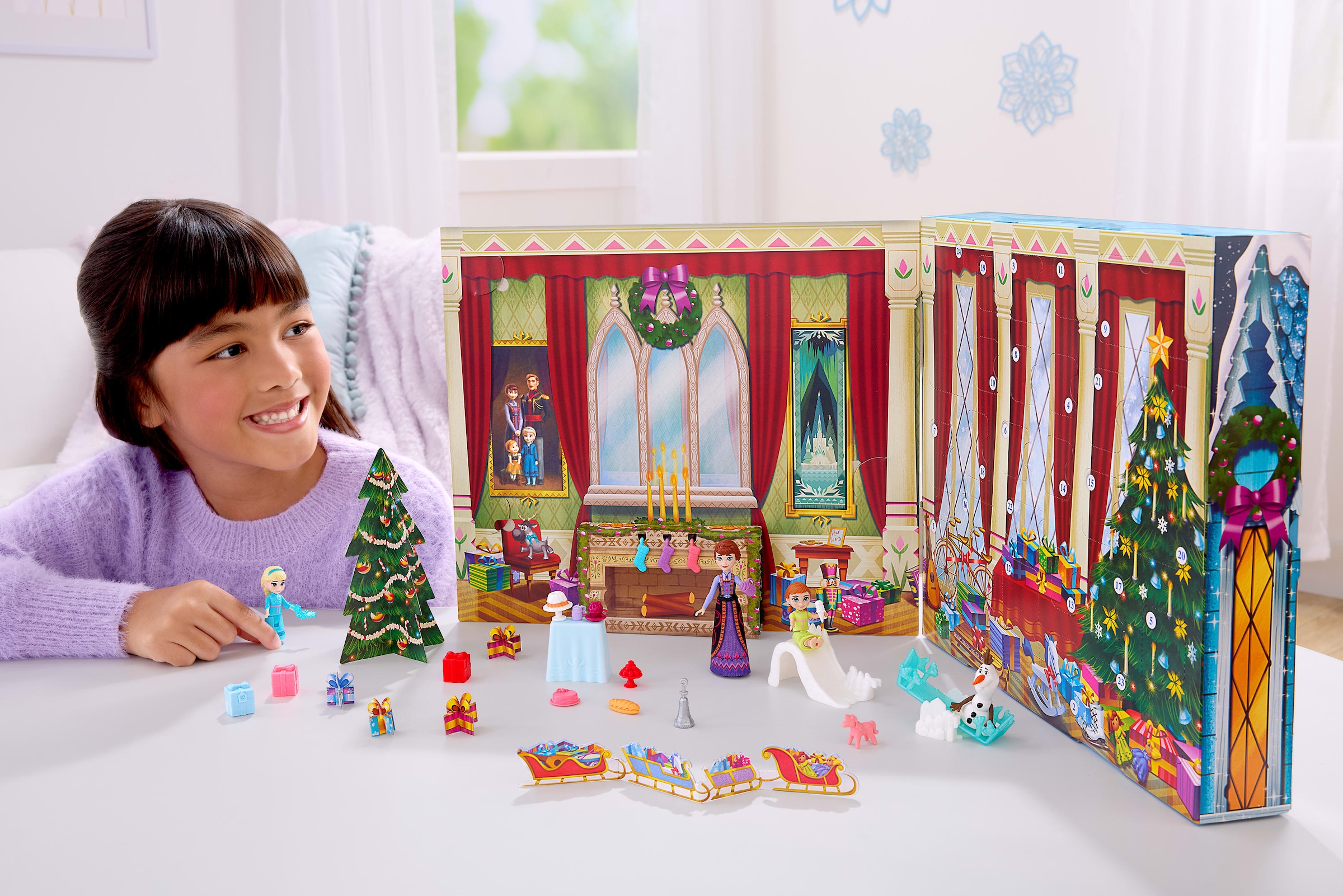 Mattel® Spielzeug-Adventskalender »Disney Die Eiskönigin Kleine Puppen Adventskalender« ab 3 Jahren