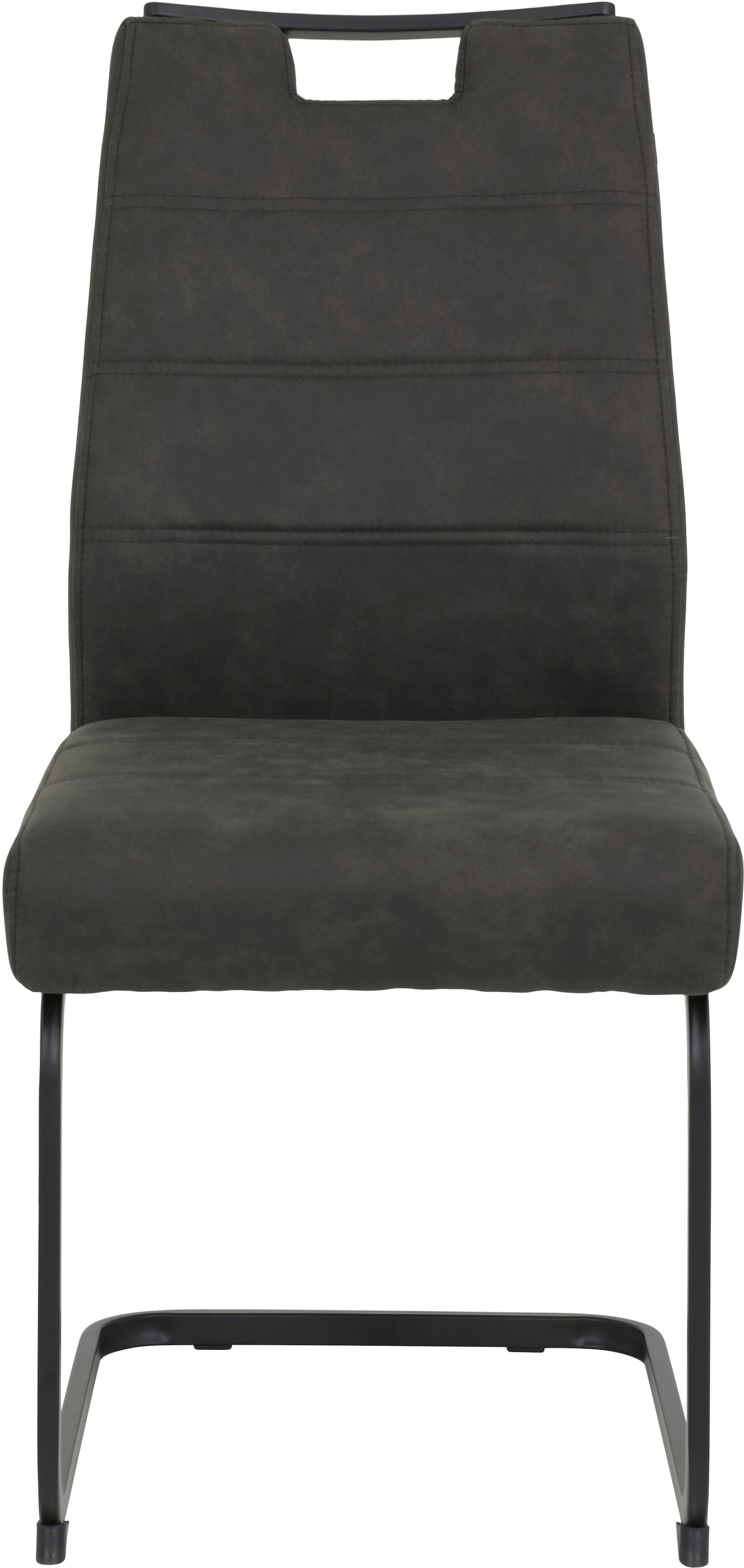 HELA Freischwinger, (Set), 4 St., Microfaser VINTAGE-Polyester, Freischwinger, XL Sitzbreite, Griff, Vintage Optik, 140kg belastbar