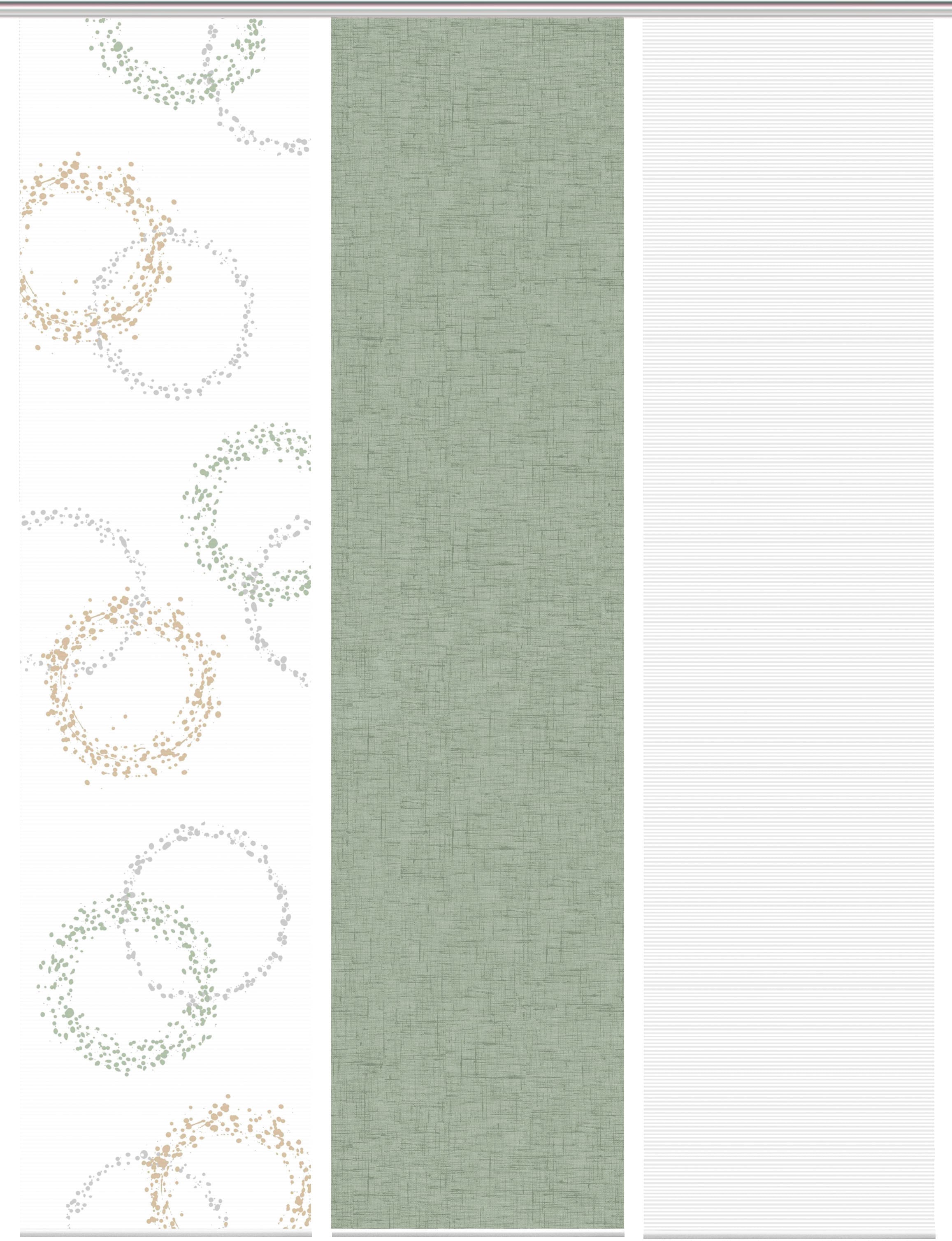 Vision S Schiebegardine »AINUR 3er SET«, (3 St.), Schiebevorhang Digidruck 3er Set AINUR