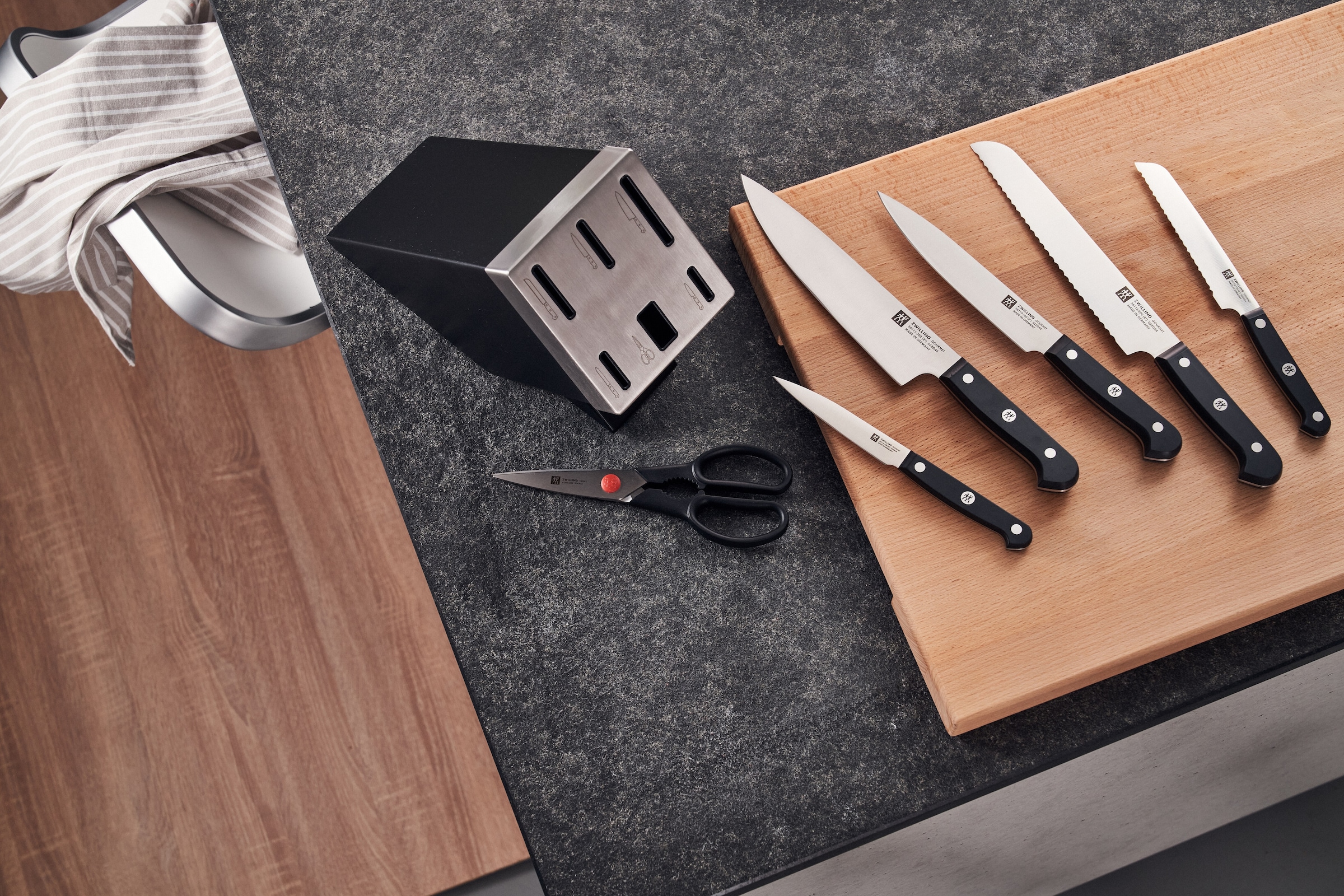 Zwilling Messerblock »Gourmet«, 7 tlg., selbstschärfend