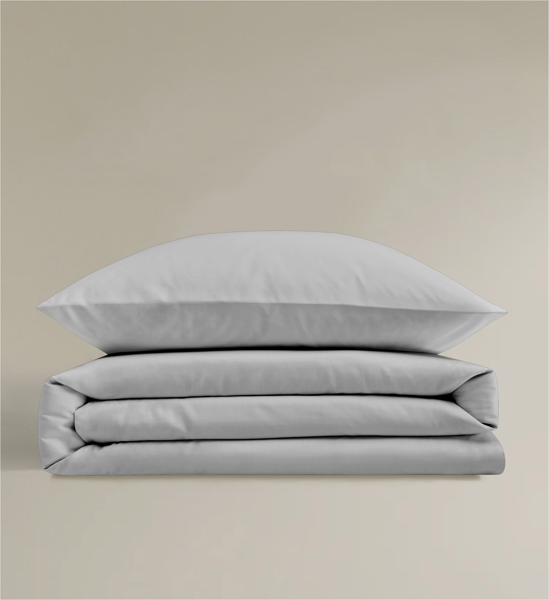 BIERBAUM Bettwäsche »Elegant uni« 2 Stk. Mako-Satin, 100 % Baumwolle, Uni, pflegeleicht