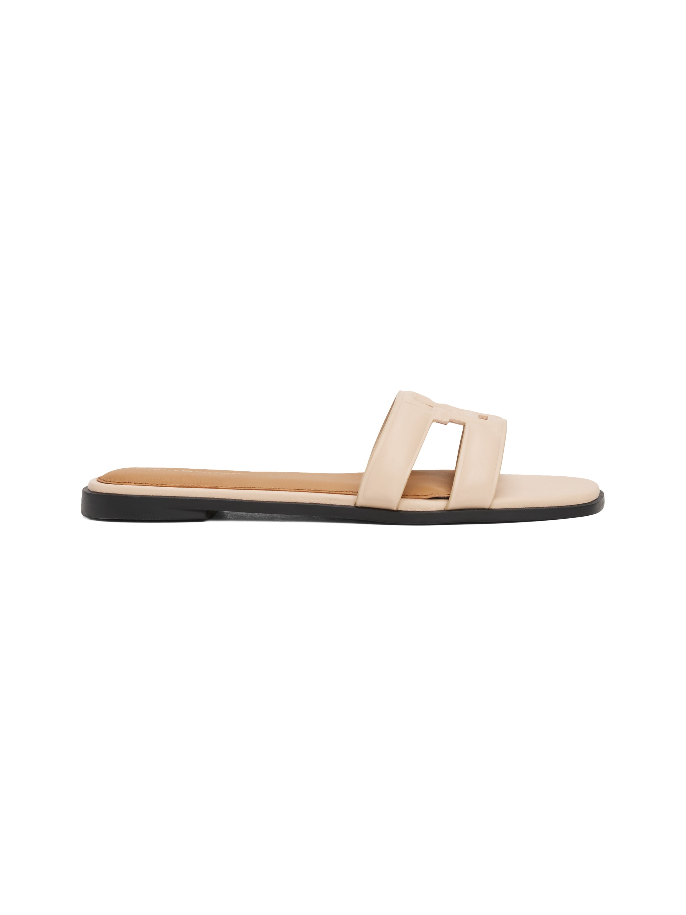 Tommy Hilfiger Pantolette »TH LOGO STRAP MULE«, Bequemschuh, Sommerschuh, Flats mit TH-Logo