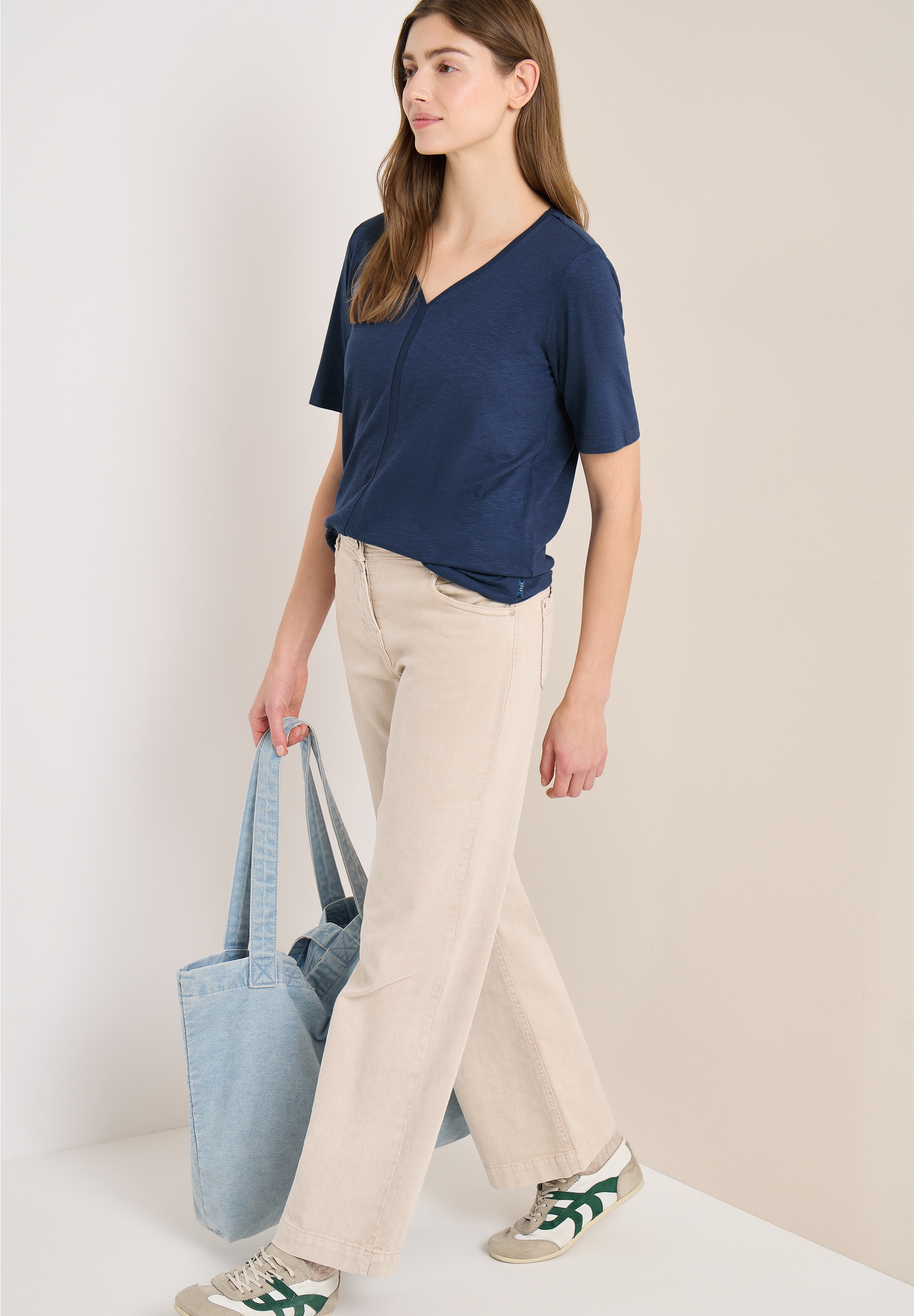 Cecil V-Shirt Sommershirt im Tunika-Look