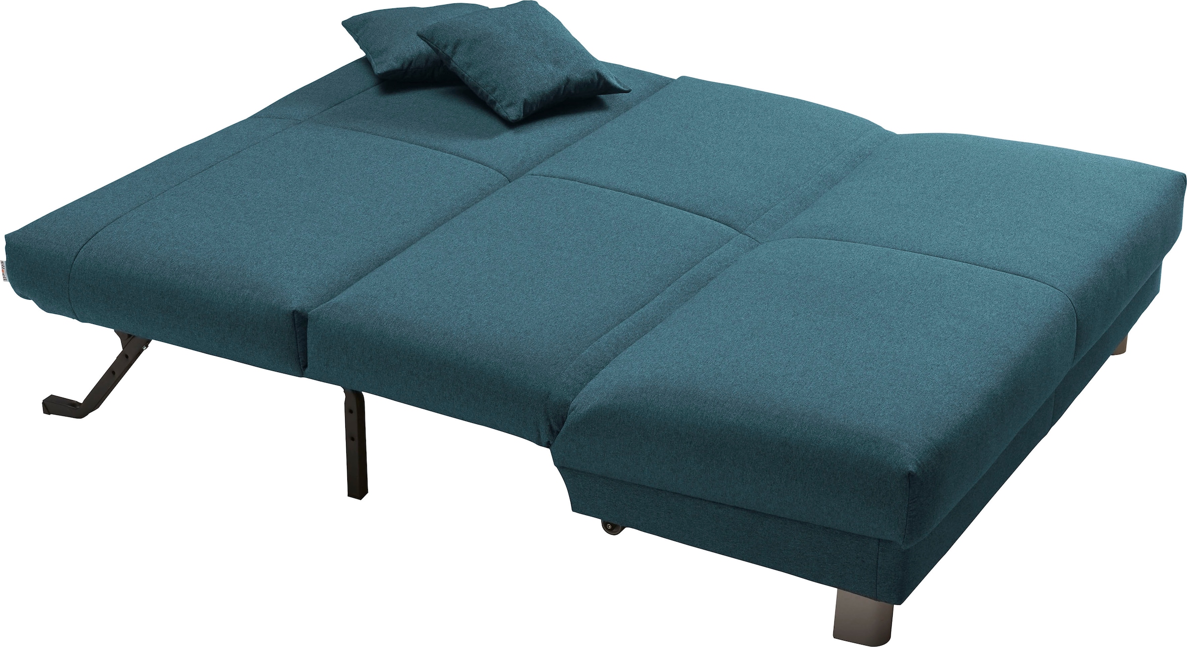 ell + ell Schlafsofa »Enny«, Breite 180 cm, Liegehöhe 45 cm, Füße alufarben