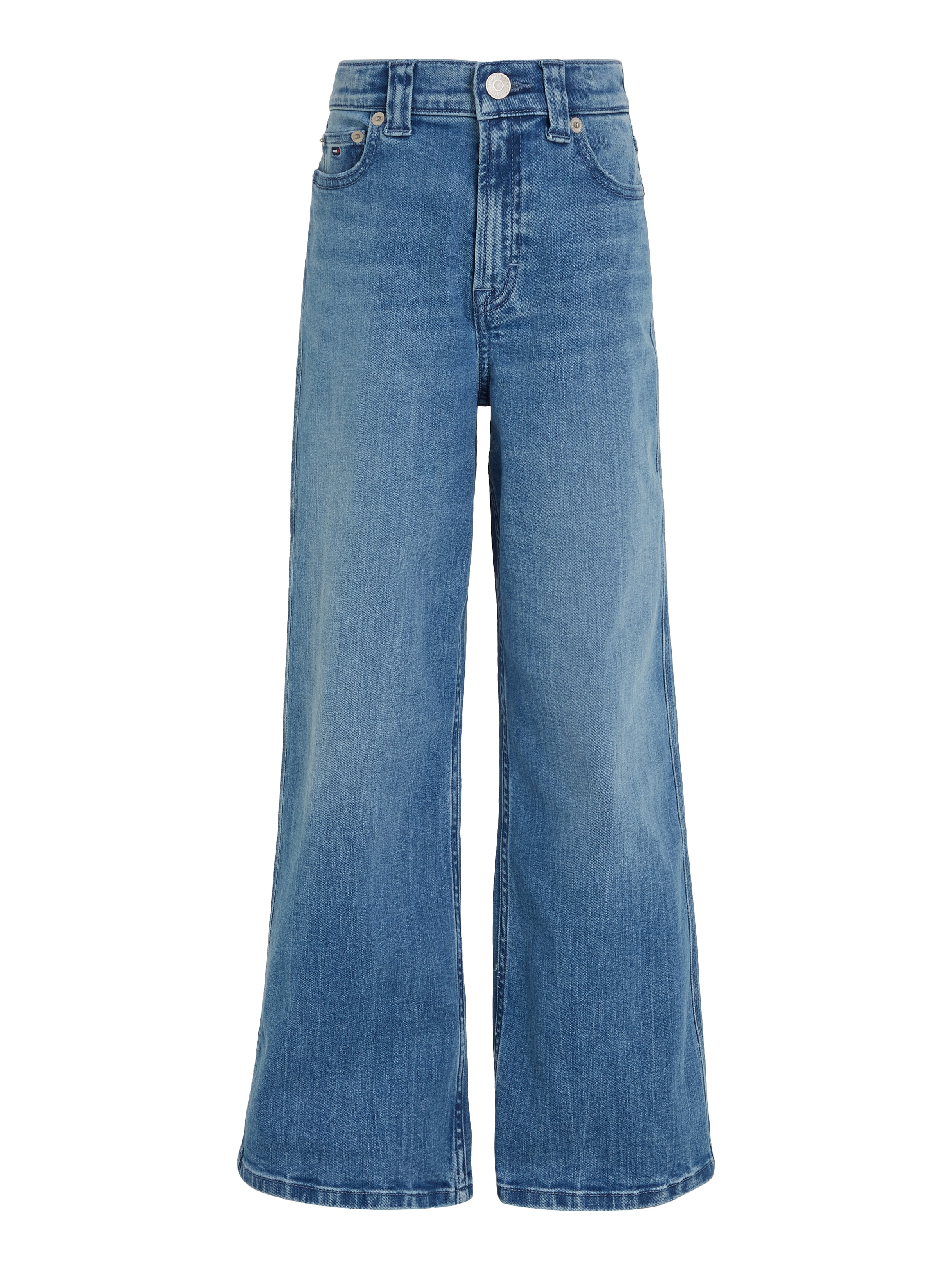 Tommy Hilfiger Straight-Jeans »MABEL VINTAGE STRAIGHT DENIM«, Kinder bis 16 Jahre mit Logostickerei