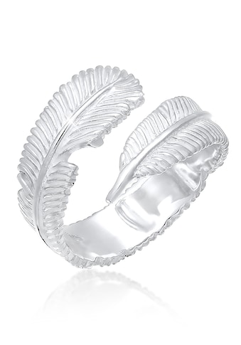 Elli Fingerring »Offen mit Feder Design 925 Silber« kaufen