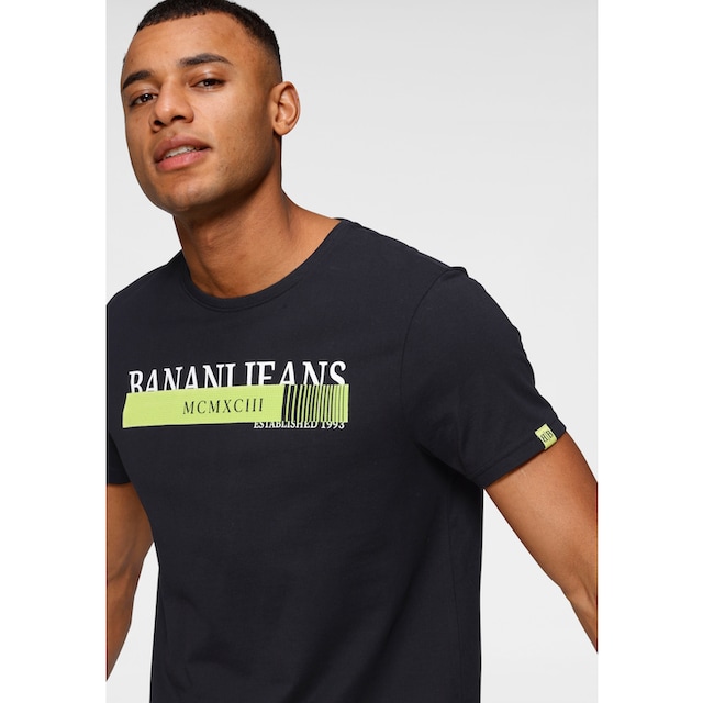 Bruno Banani T-Shirt, mit neonfarbenen Print online shoppen bei OTTO