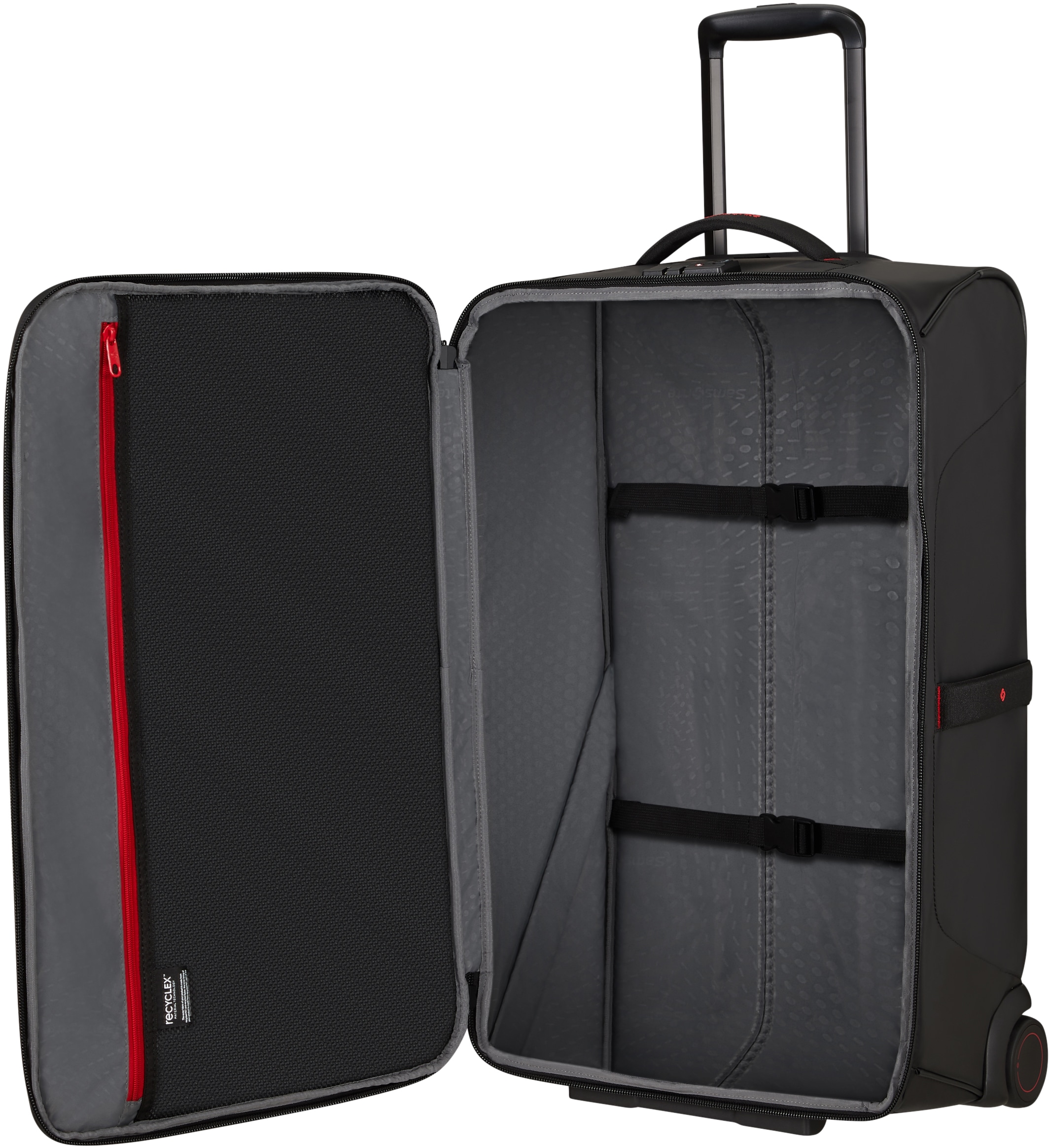 Samsonite Weichgepäck-Trolley »ECODIVER, 67 cm«, 2 Rollen, Trolley Reisegepäck Weichgepäck teilweise aus recyceltem Material