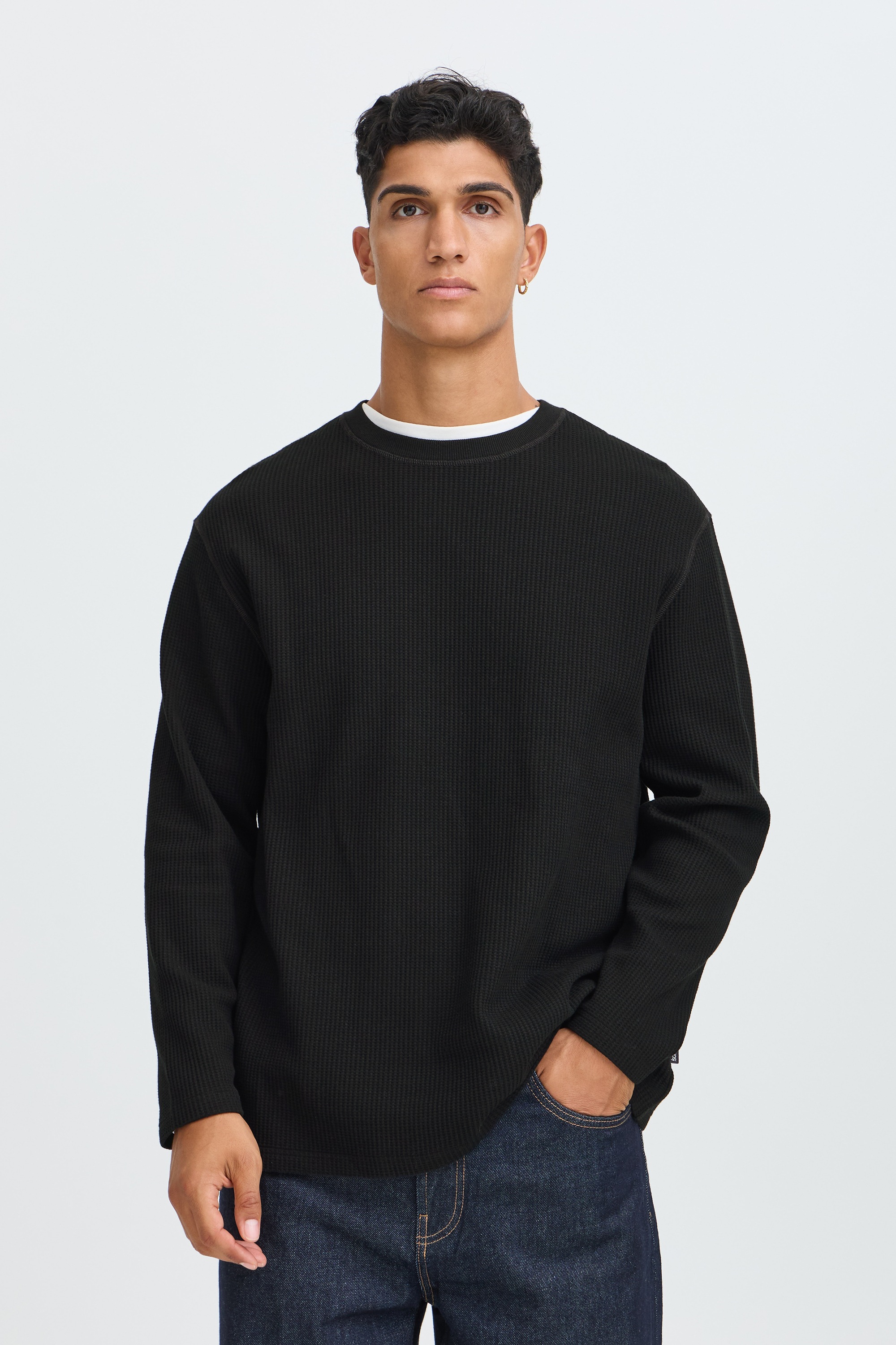 !Solid Langarmshirt »Langarmshirt SDDanton Waffle«