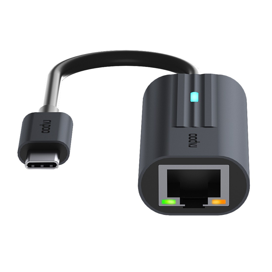 Rapoo USB-Adapter »UCA-1006 USB-C Adapter, USB-C auf Gigabit LAN, Grau« USB-C zu RJ-45 (Ethernet) 15 cm