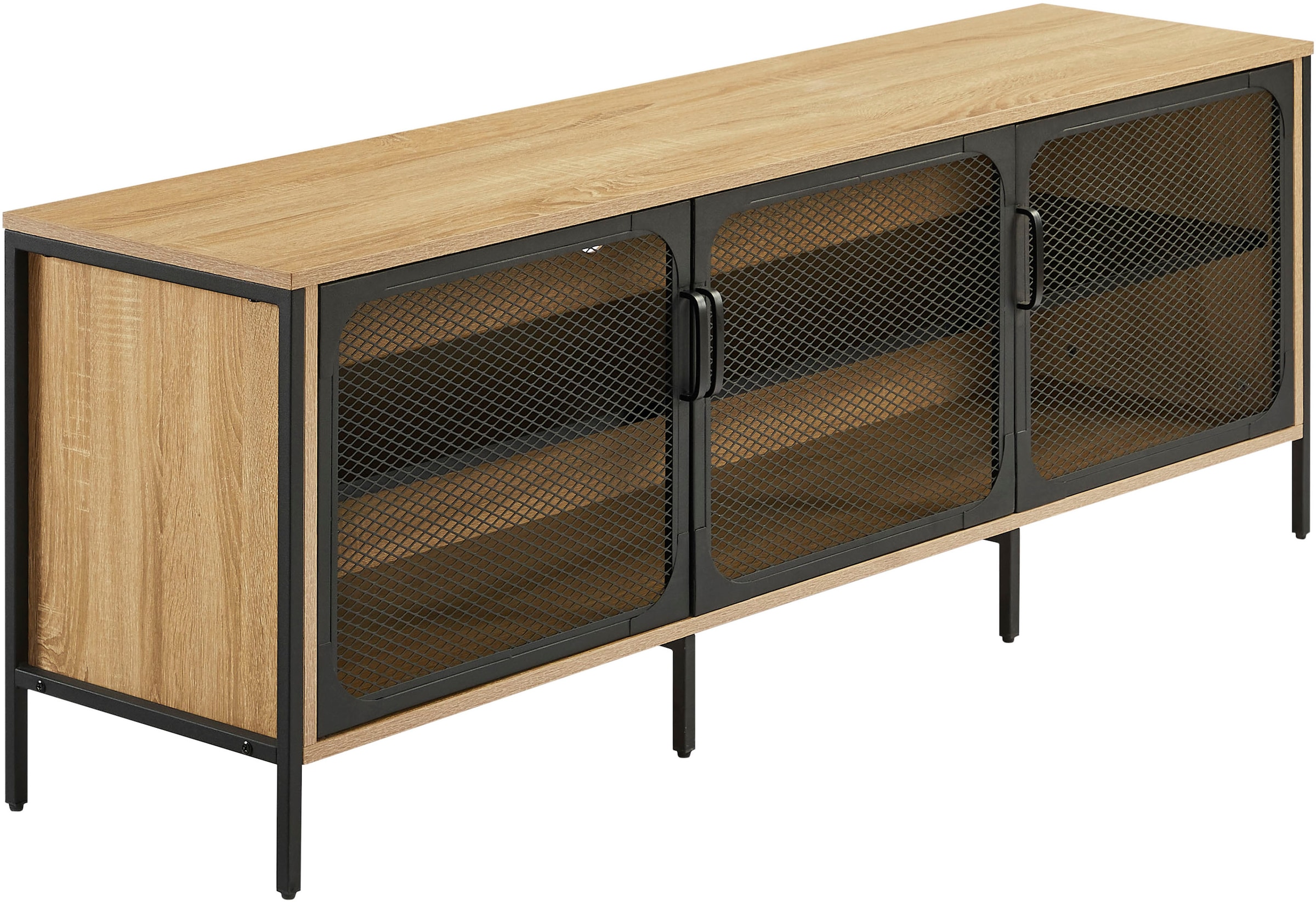 OTTO home TV-Board »Amance« mit ABS-Kanten und pulverbeschichteten Metallbeinen, Breite 150 cm