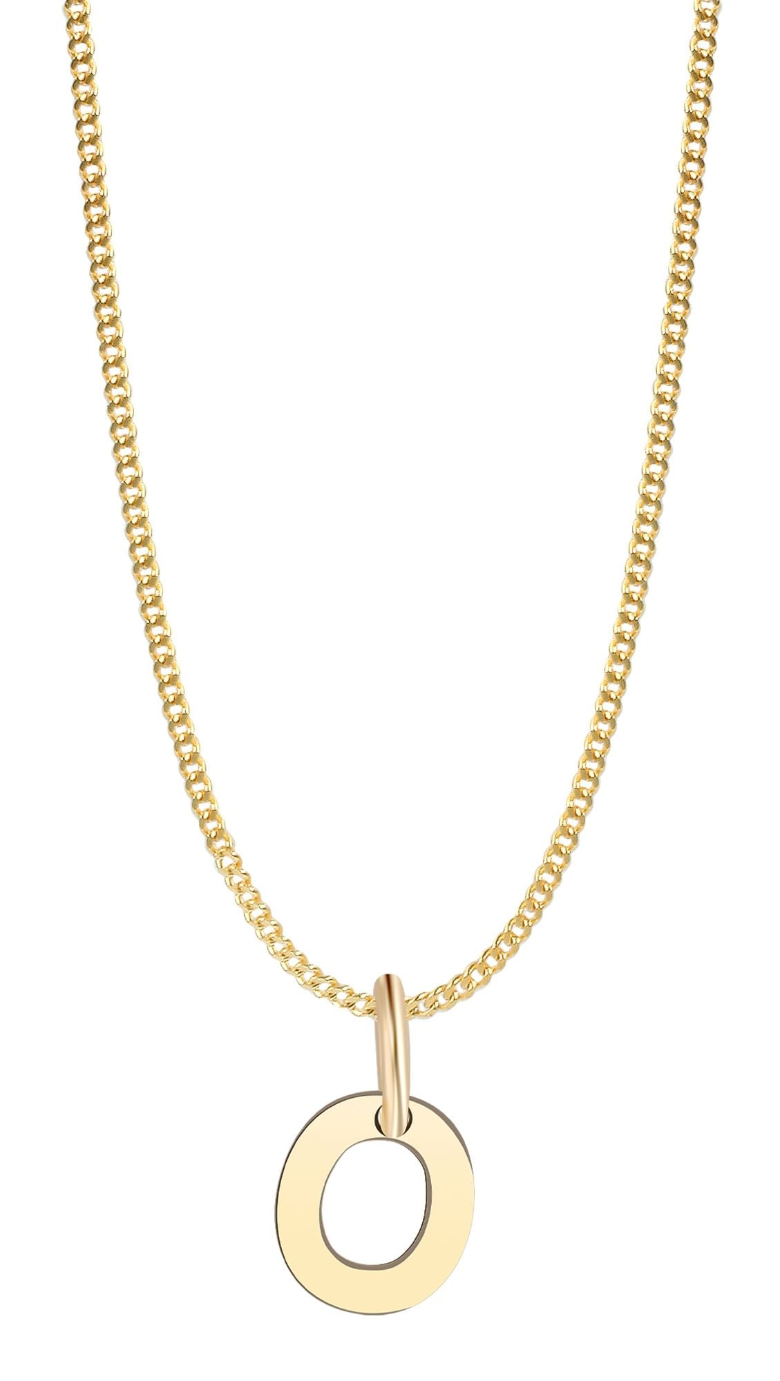 Adelia´s Buchstabenanhänger »Unisex Anhänger ¿ Buchstabe N Buchstabenanhänger aus 375 Gold«