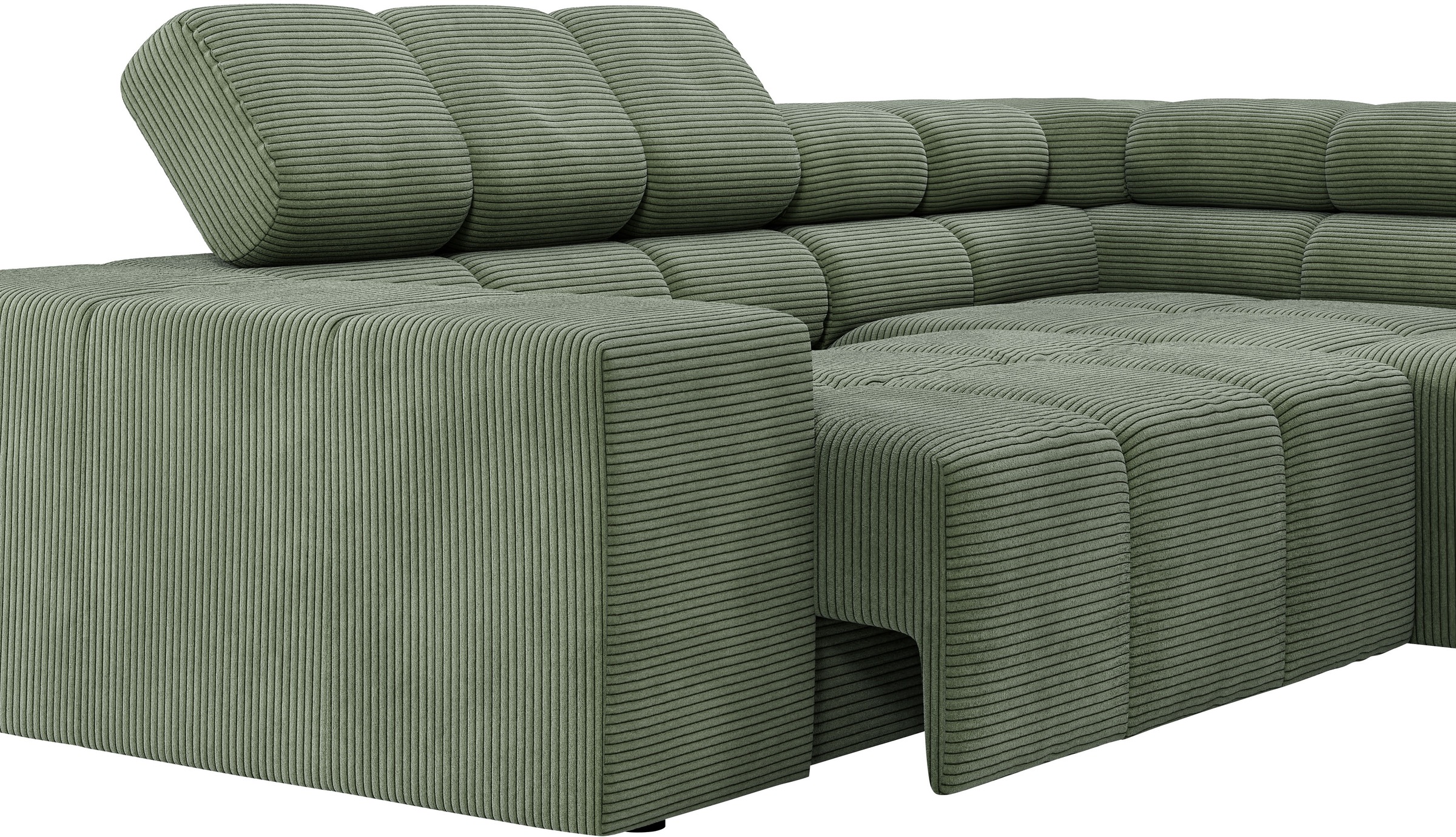 INOSIGN Ecksofa »Ancona, incl. Kopfteilverstellung + 3 Zierkissen, L-Form, Breite 249cm«, wahlweise motorische Sitztiefenverstellung, B/T(H: 249/215/70 cm