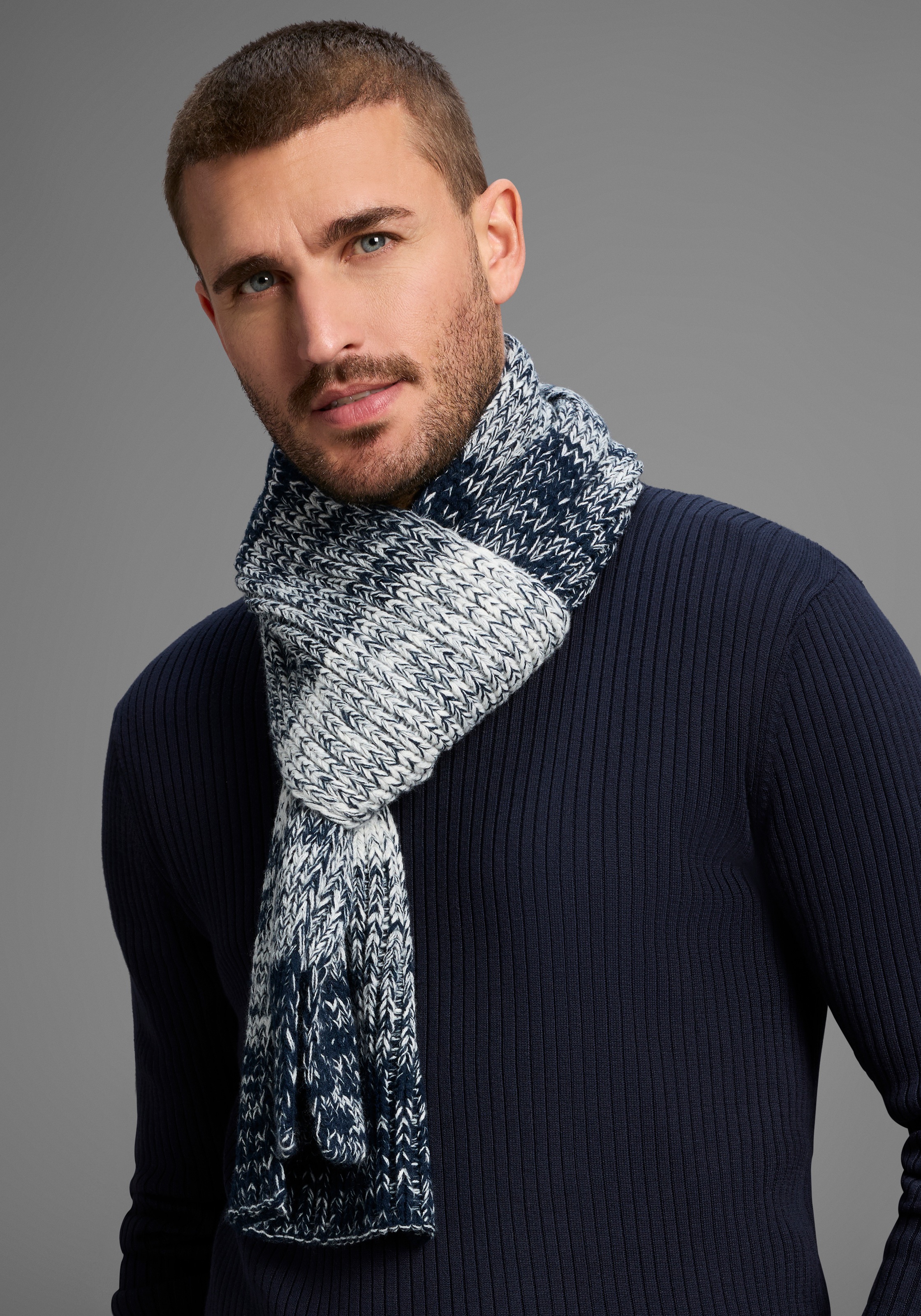 Man's World Schal in auffälliger Melange-Optik - NEW