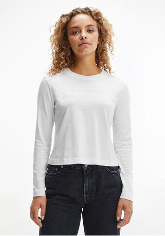 Calvin Klein Jeans Langarmshirt »SHRUNKEN INSTITUTIONAL LS TEE«, mit Calvin Klein... kaufen