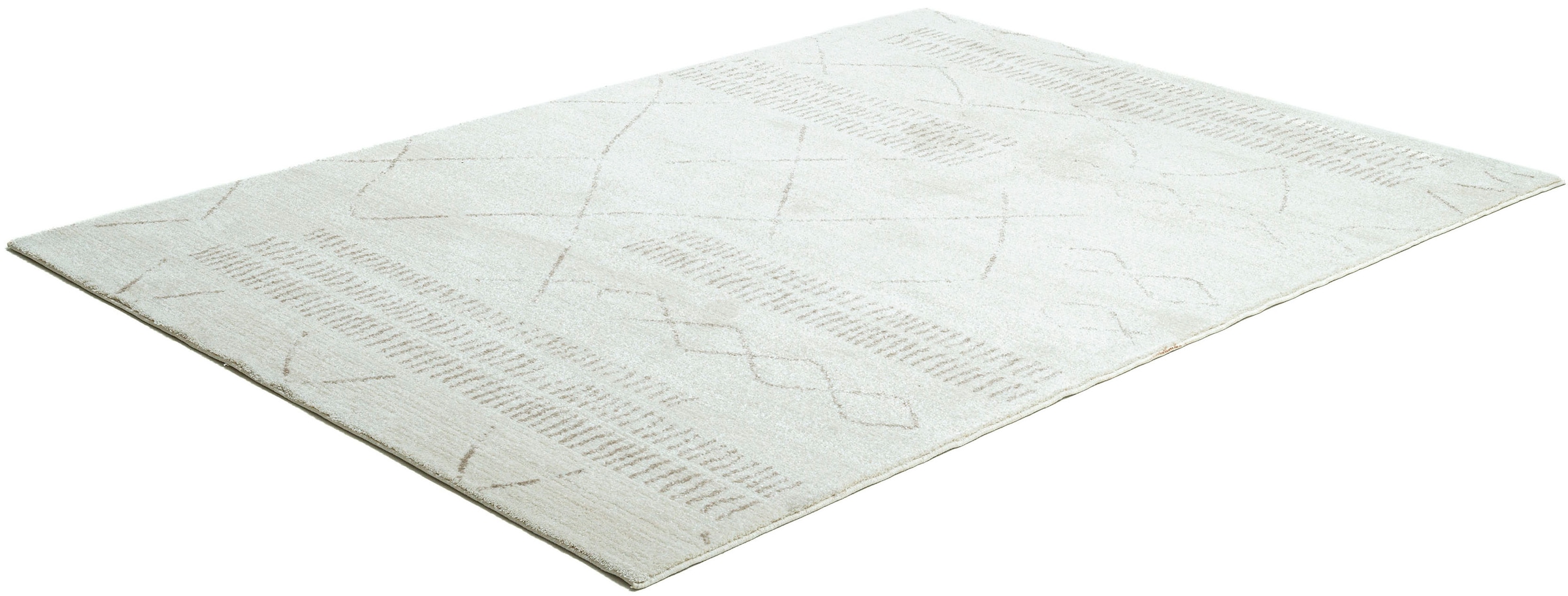 Gino Falcone Teppich »Durlesti 4927«, rechteckig, 13 mm Höhe, Kurzflor, modernes Rauten Design, Boho, Wohnzimmer, Esszimmer