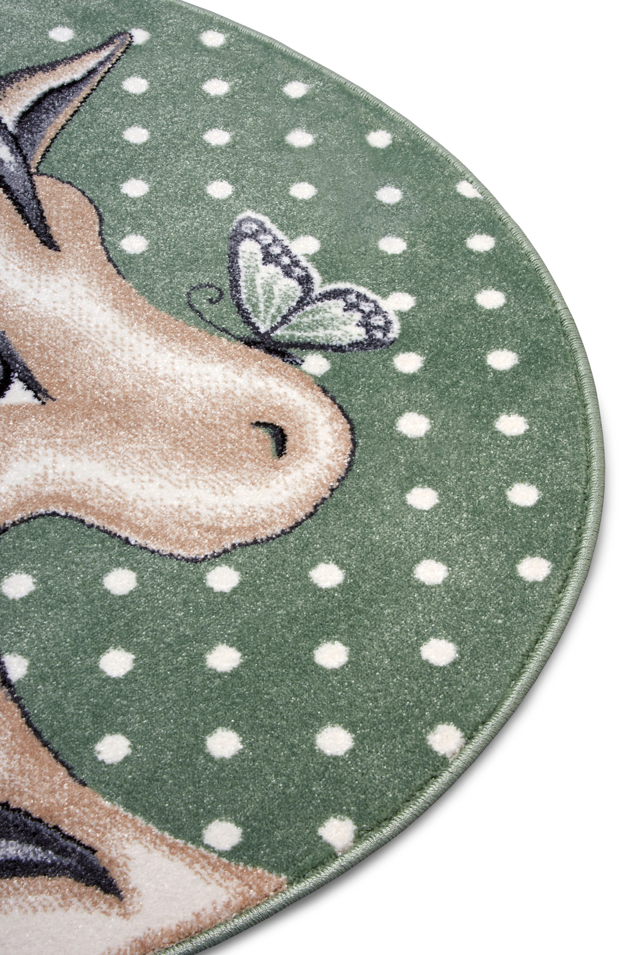 HANSE Home Teppich »Cute Unicorm«, rund, 9 mm Höhe, Farbenfrohes Design, Spielunterlage, Tiere