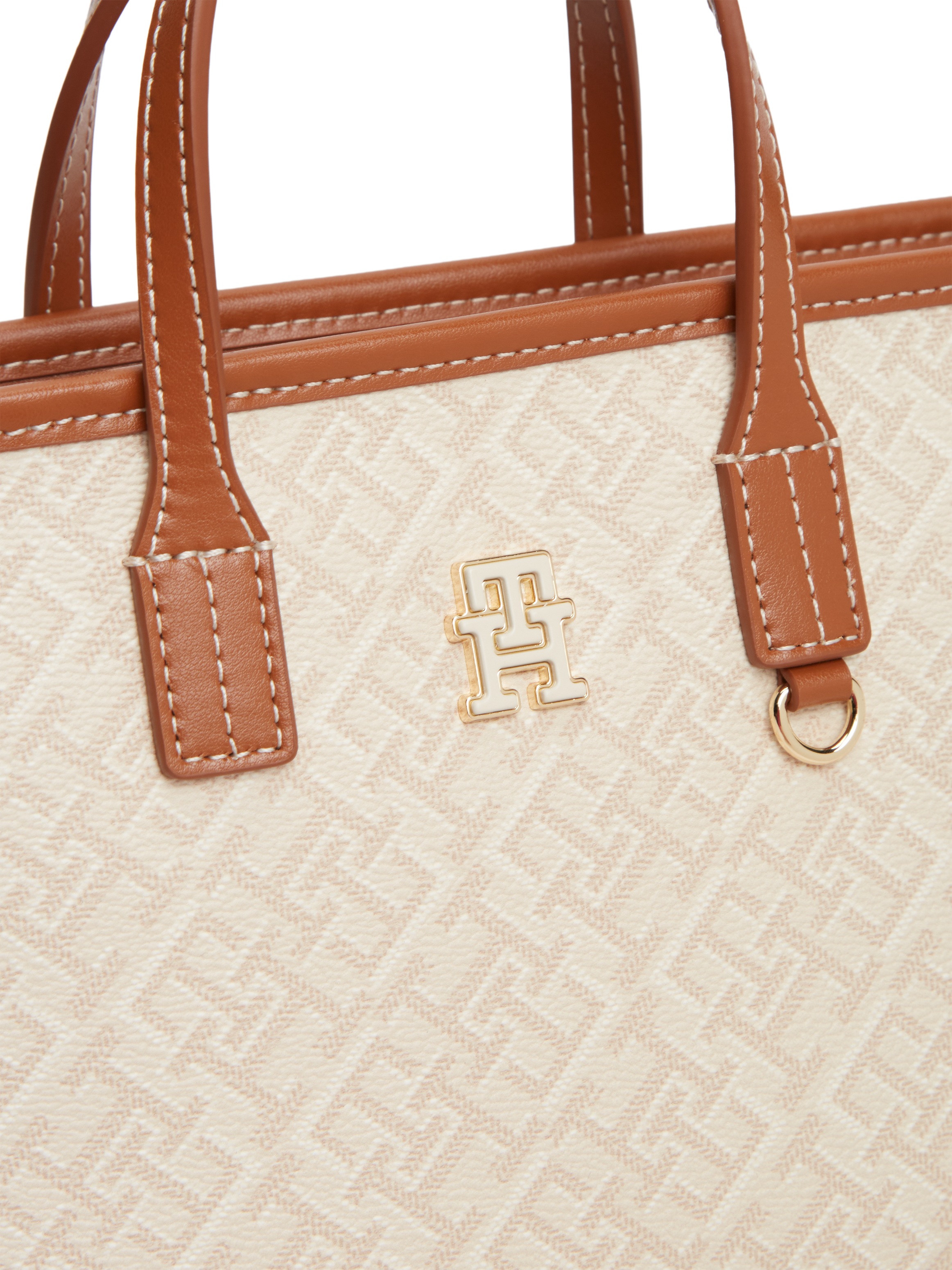 Tommy Hilfiger Tragetasche »TH MONOPLAY MINI TOTE LE« Damen Handtasche, Umhängetasche, Schultertasche mit TH-Allover-Druck