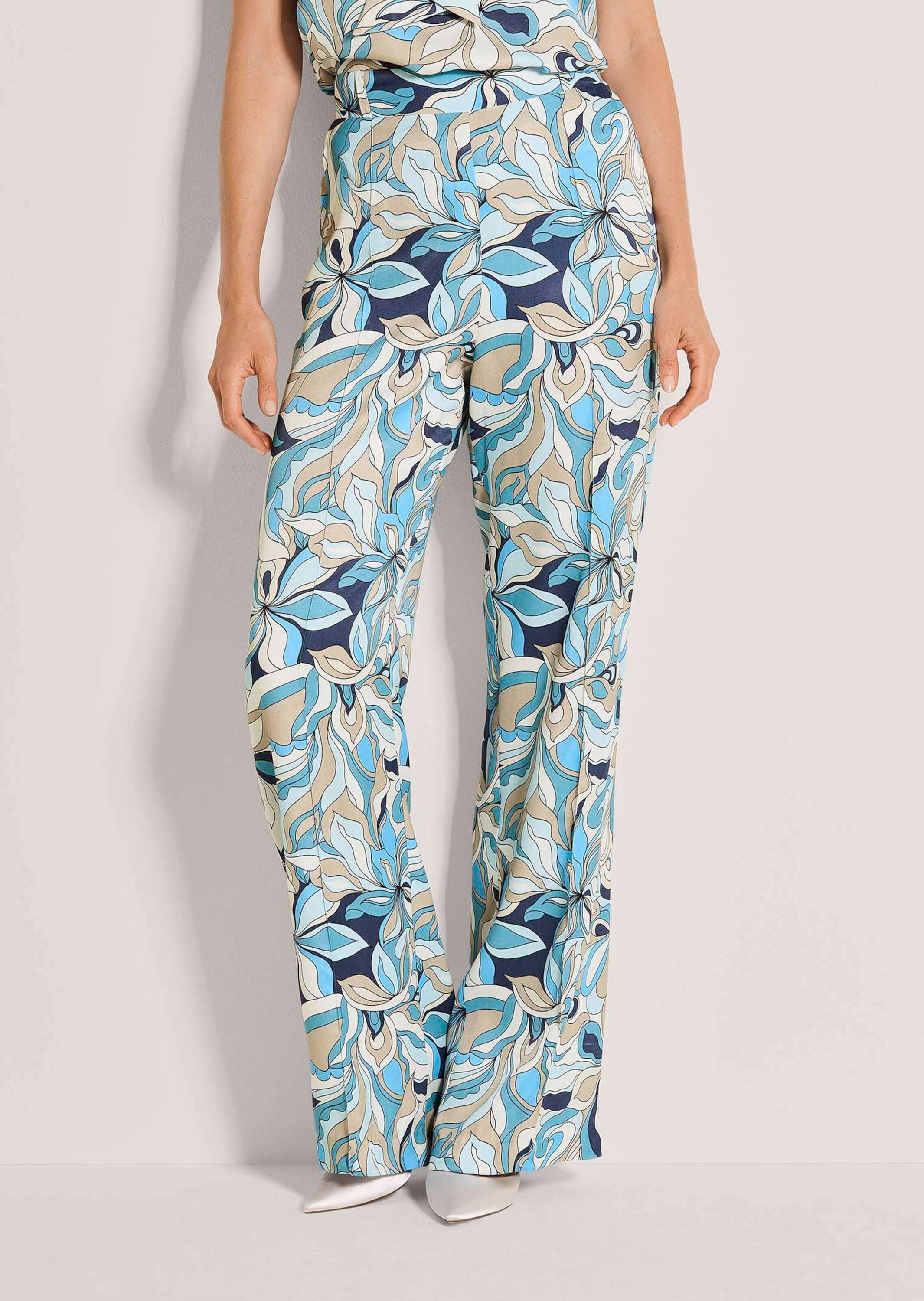 MADELEINE Chinos »Druckhose Viskosehose mit floralem Muster«