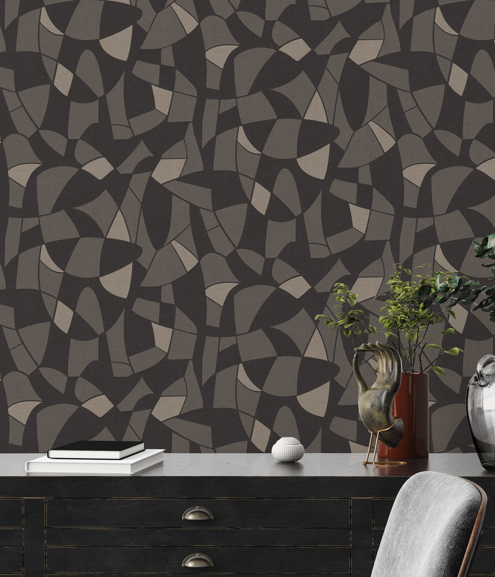 A.S. Création Vliestapete »Antigua Tapete mit Formen« gemustert | matt | neutral leicht strukturiert Grafiktapete Retrotapete Tapeten Wohnzimmer Schlafzimmer Küche Design
