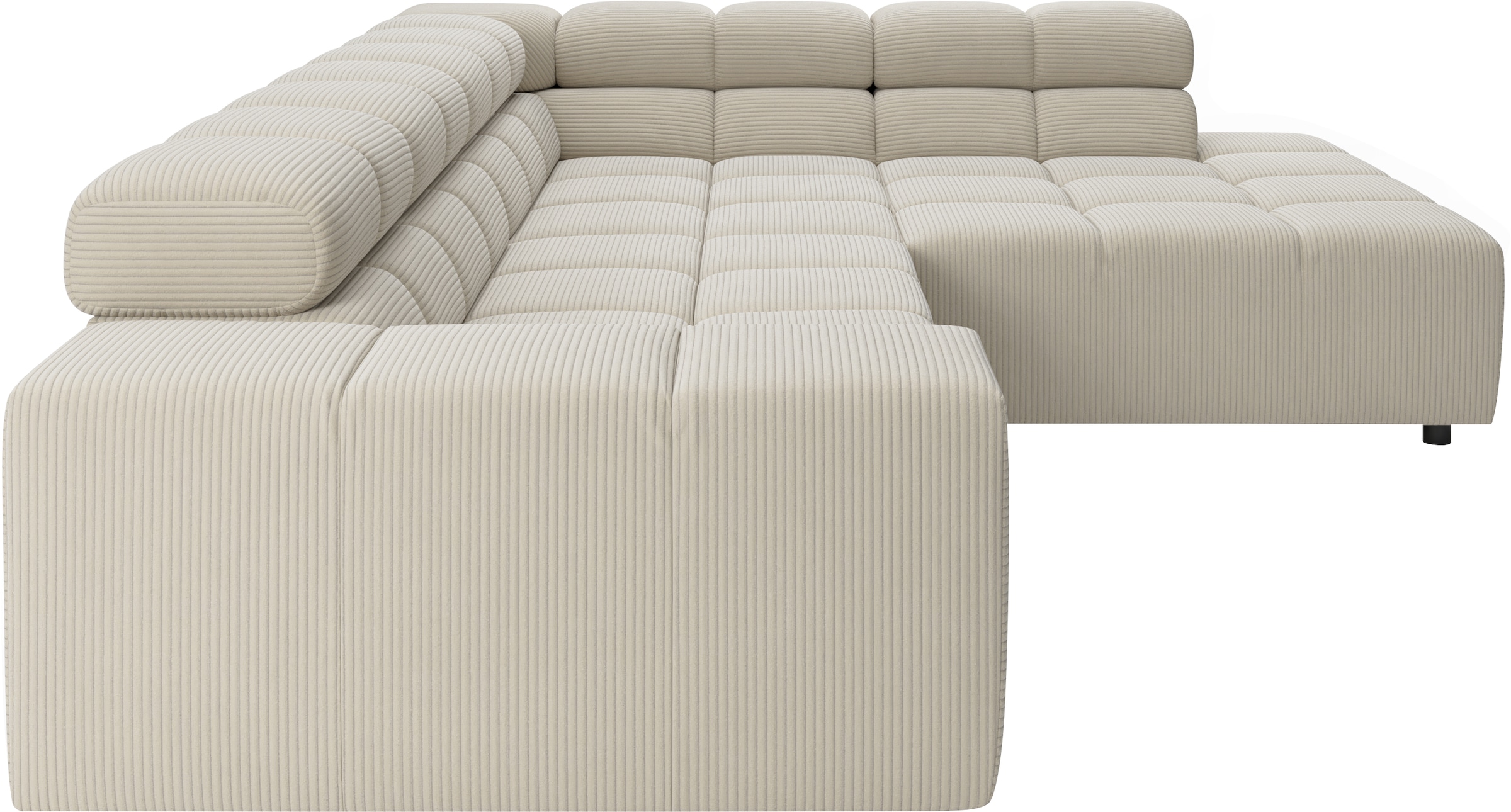 Home affaire Ecksofa »Ancona, Ecksofa,  incl. Kopfteilverstellung, Breite 319 cm, L-Form« wahlweise elektrische Sitztiefenverstellung