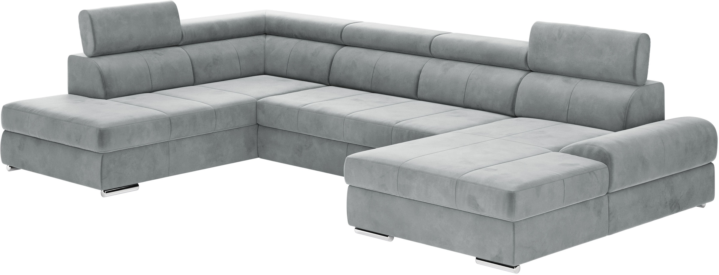 sit&more Wohnlandschaft »U-Form«, mit verstellbaren Kopfteilen, wahlweise mit Bettfunktion