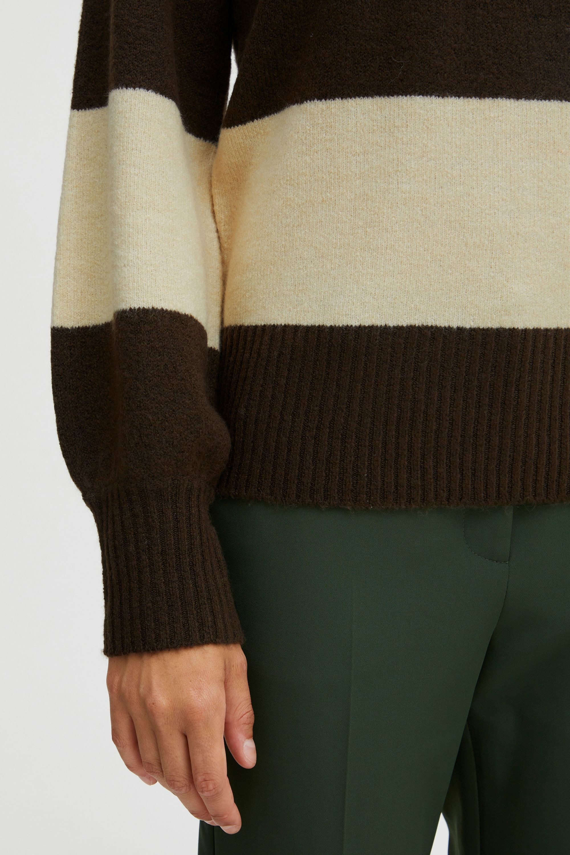 Ichi Strickfleece-Pullover »Strickpullover IHEden«
