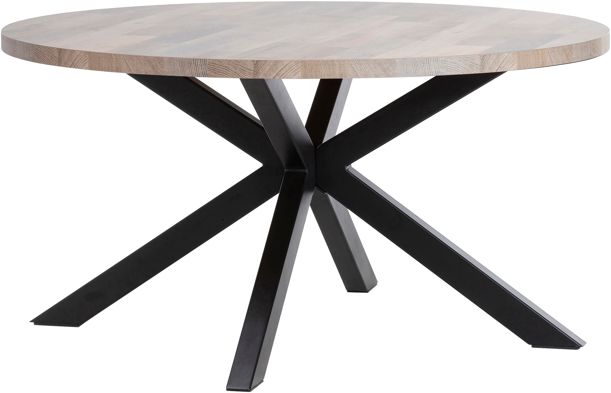 OMG Design Esstisch »Charles«, (1 St.), Zeitloser Landhausstil, runder Tisch, 130 cm