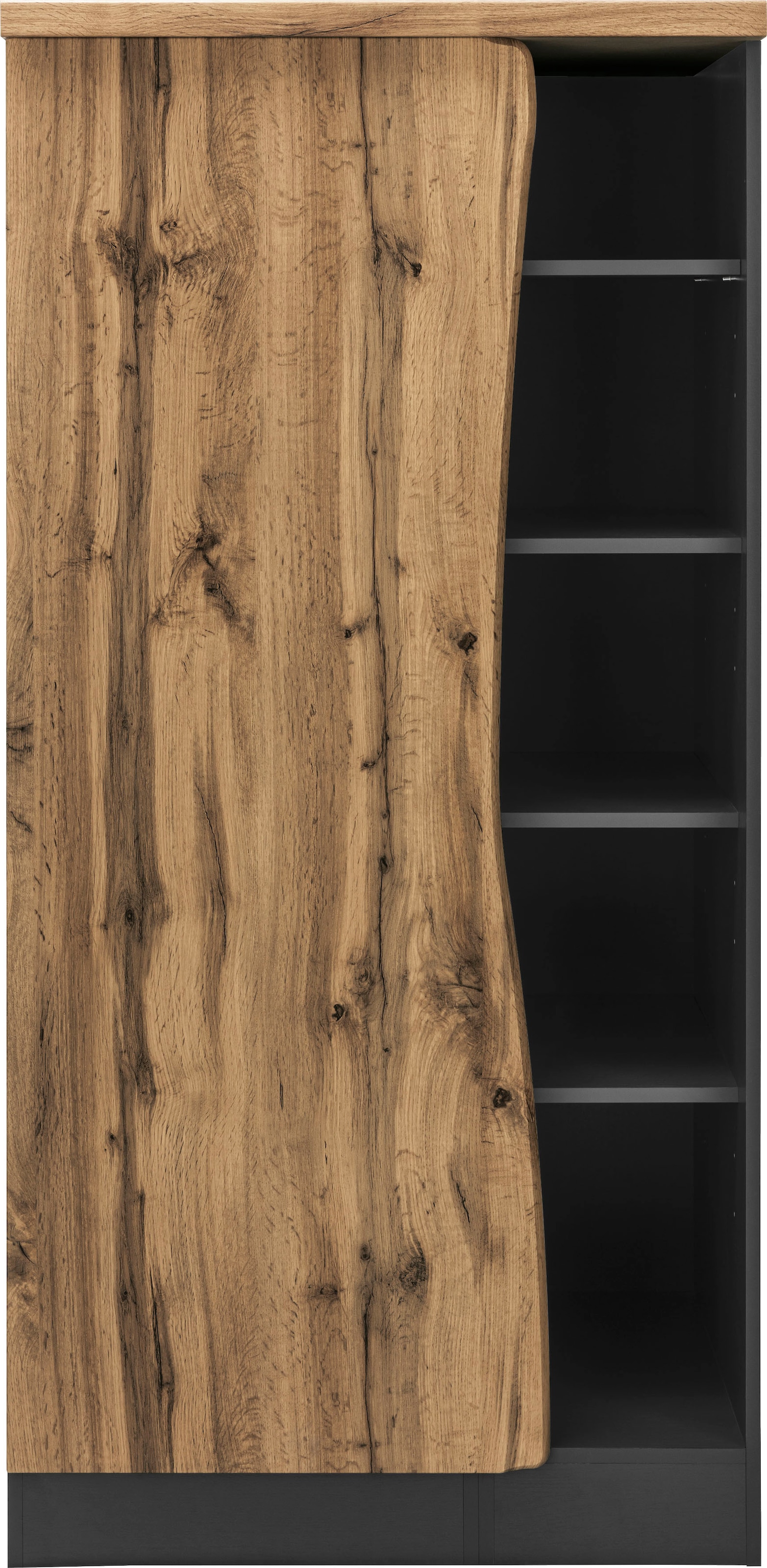 KOCHSTATION Midischrank »KS-Bruneck« Vorratsschrank >>Bruneck<< 90 cm breit, hochwertige MDF-Fronten