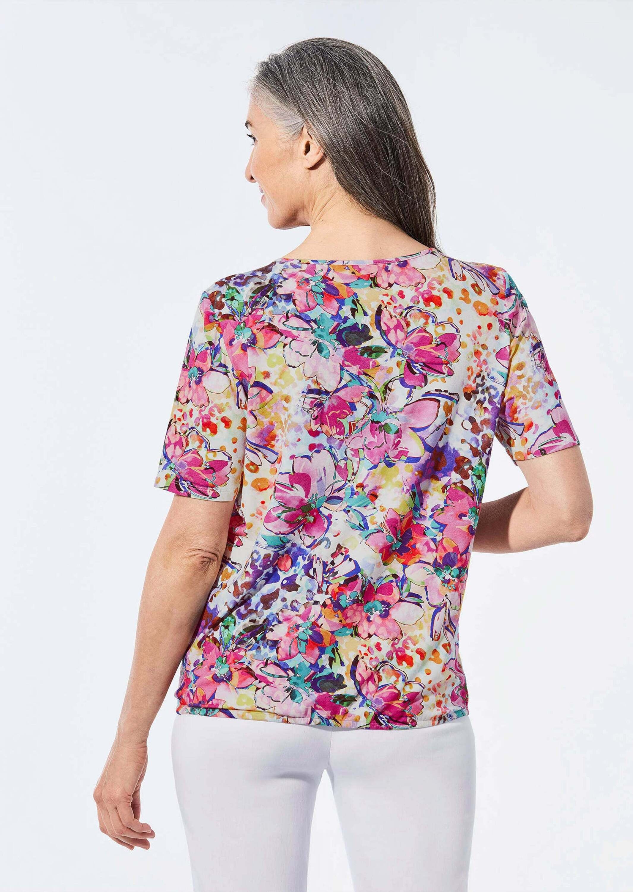 GOLDNER Print-Shirt »Druckshirt mit raffinierten Details« keine/nicht relevant