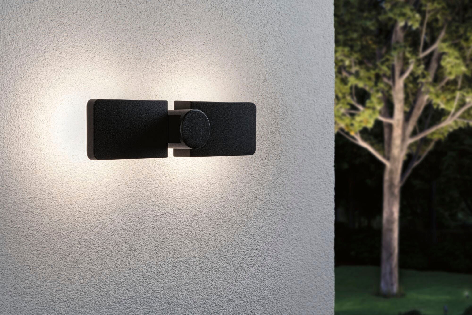 Paulmann LED Außen-Wandleuchte »Outdoor 230V Pekana IP44 anthrazit«, 2 flammig, IP44